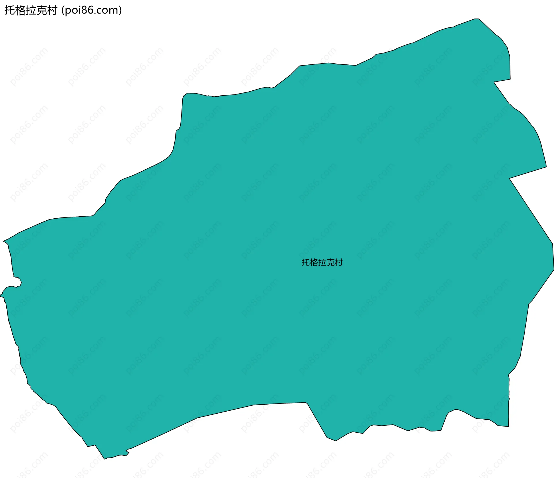 托格拉克村边界地图