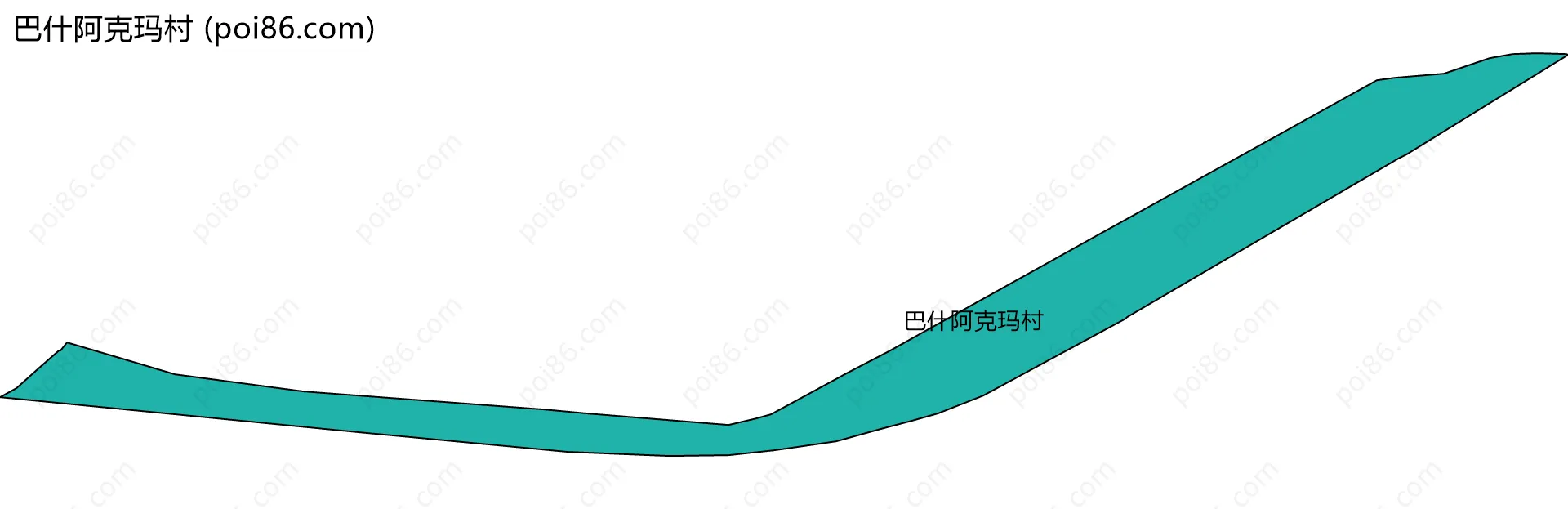 巴什阿克玛村边界地图