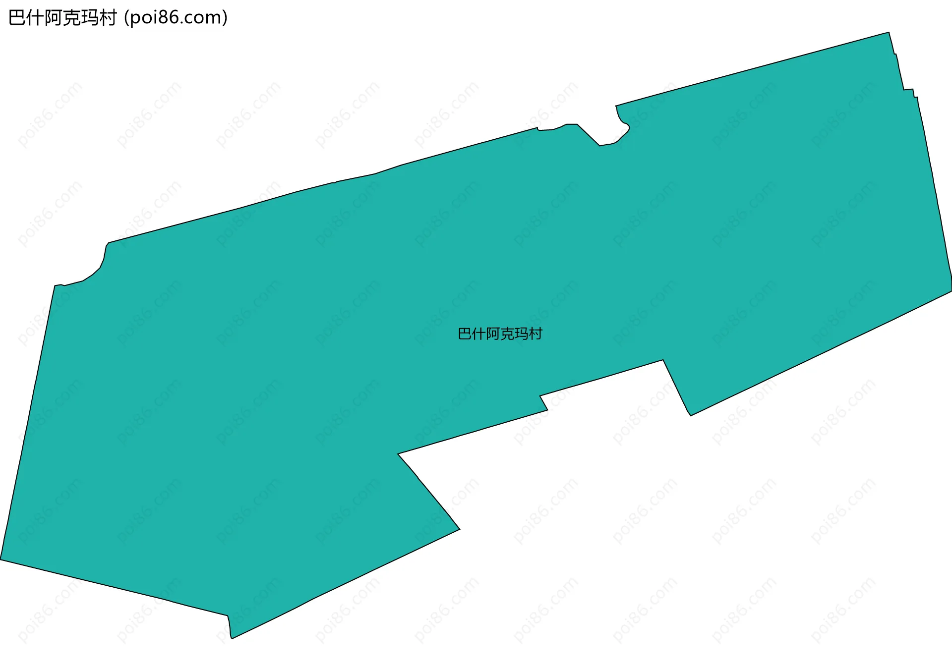 巴什阿克玛村边界地图