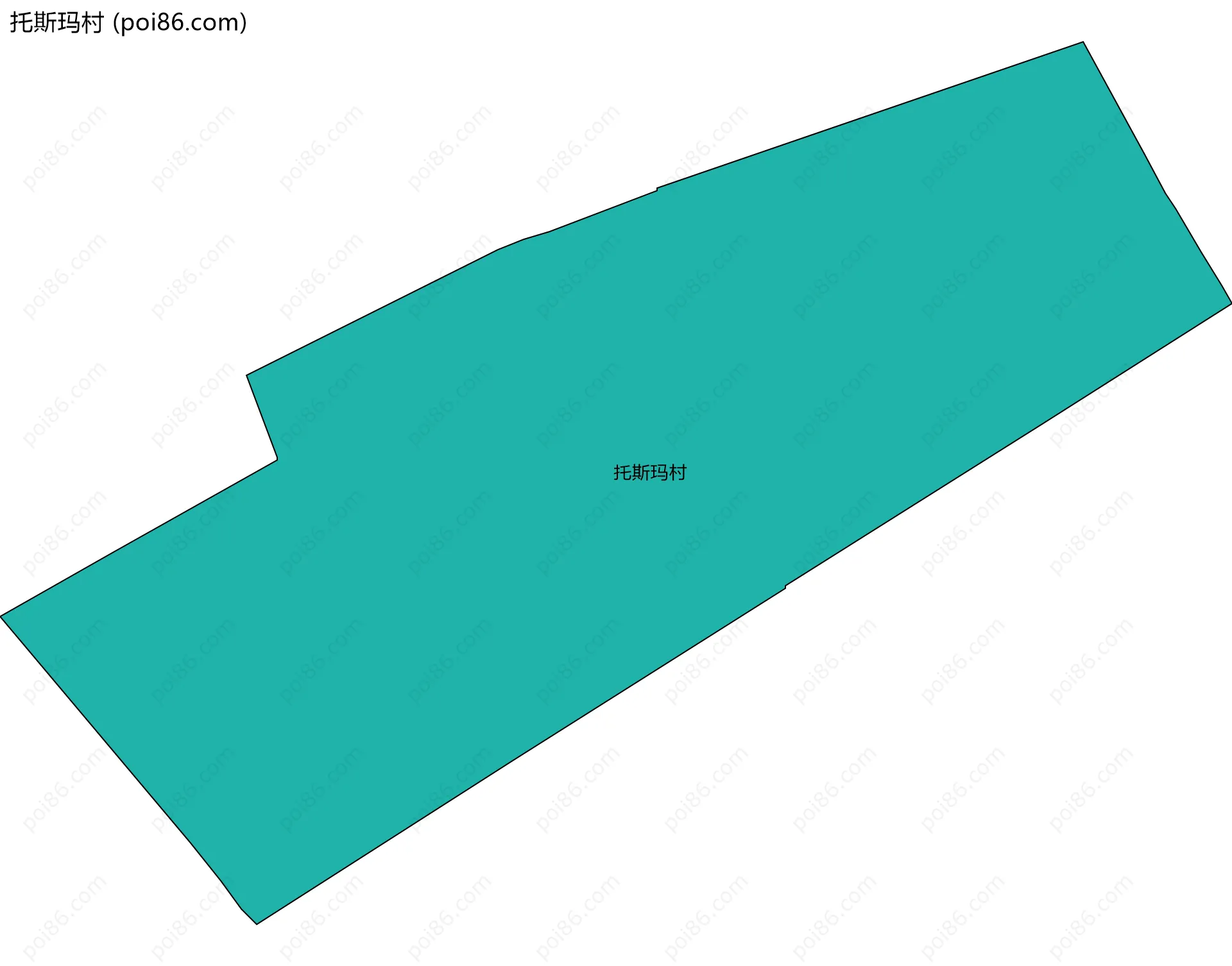 托斯玛村边界地图