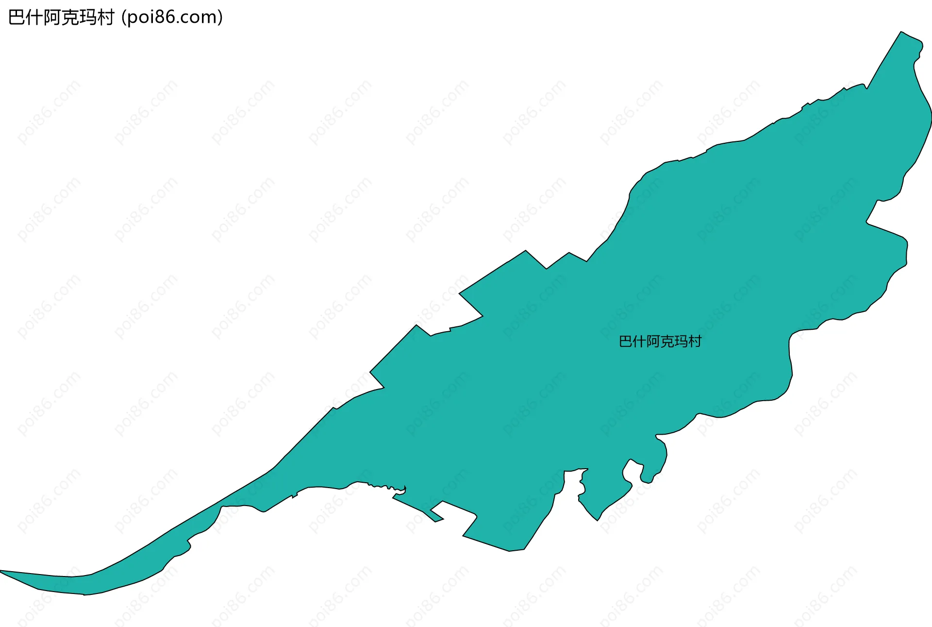 巴什阿克玛村边界地图