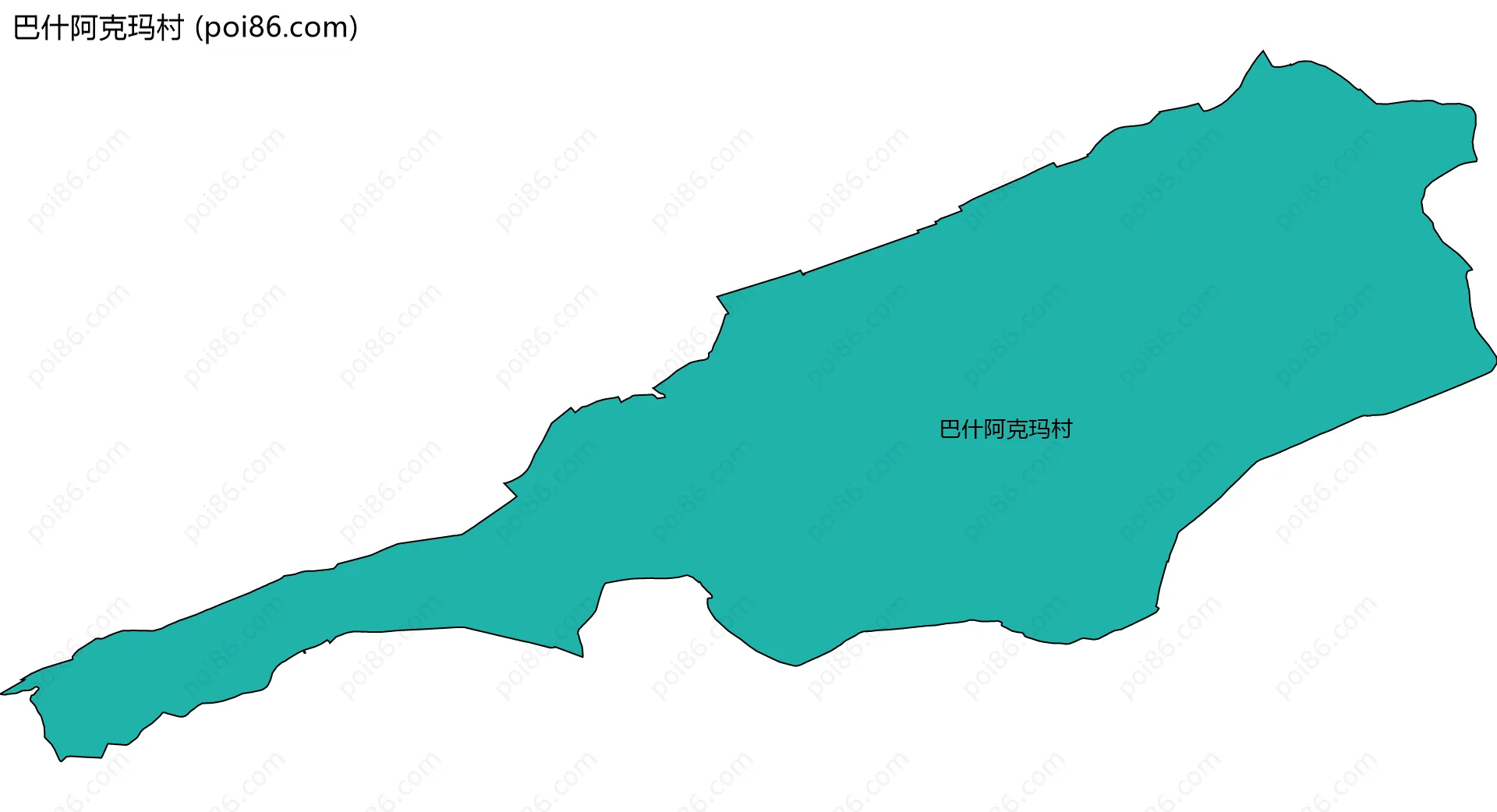 巴什阿克玛村边界地图