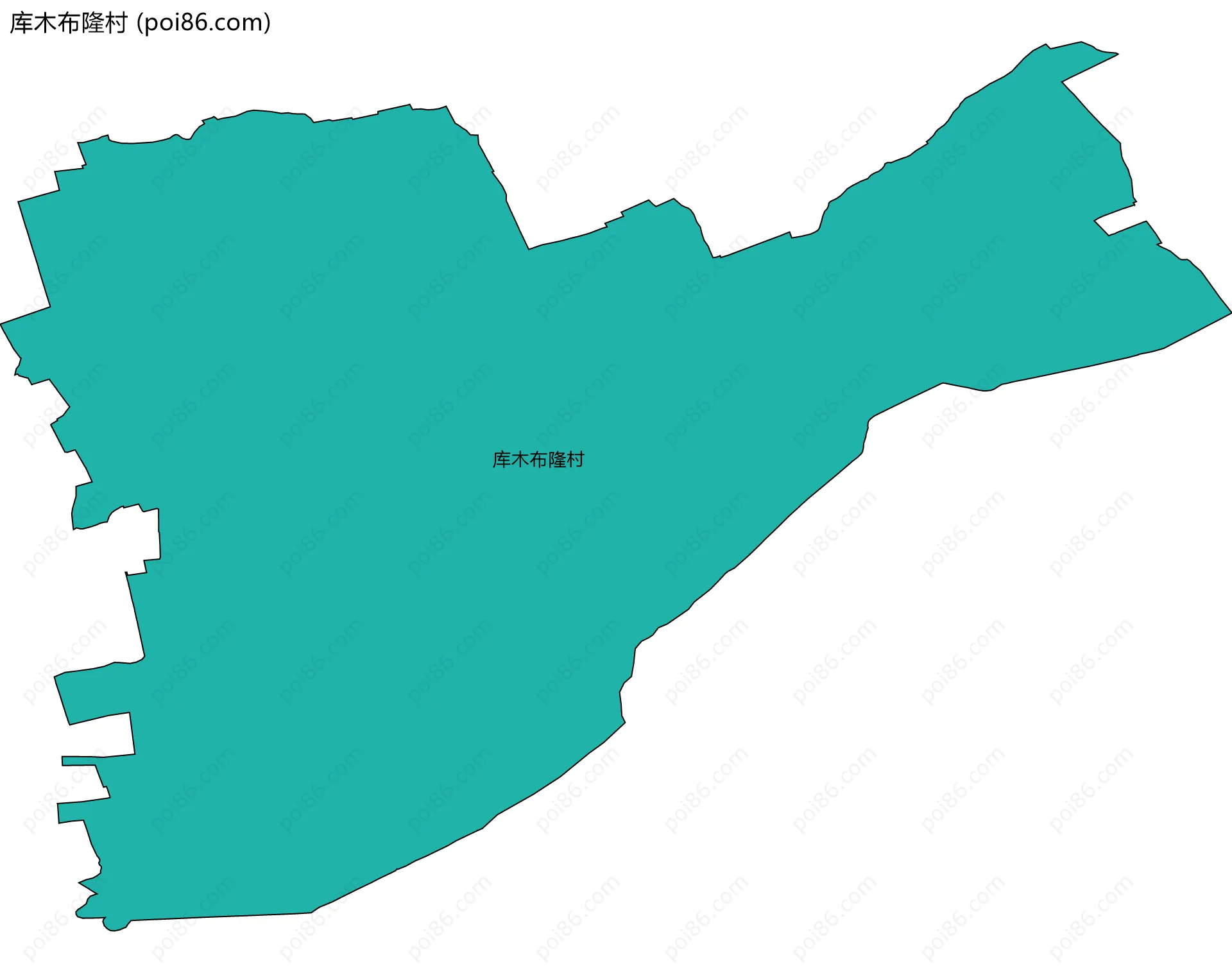 库木布隆村边界地图