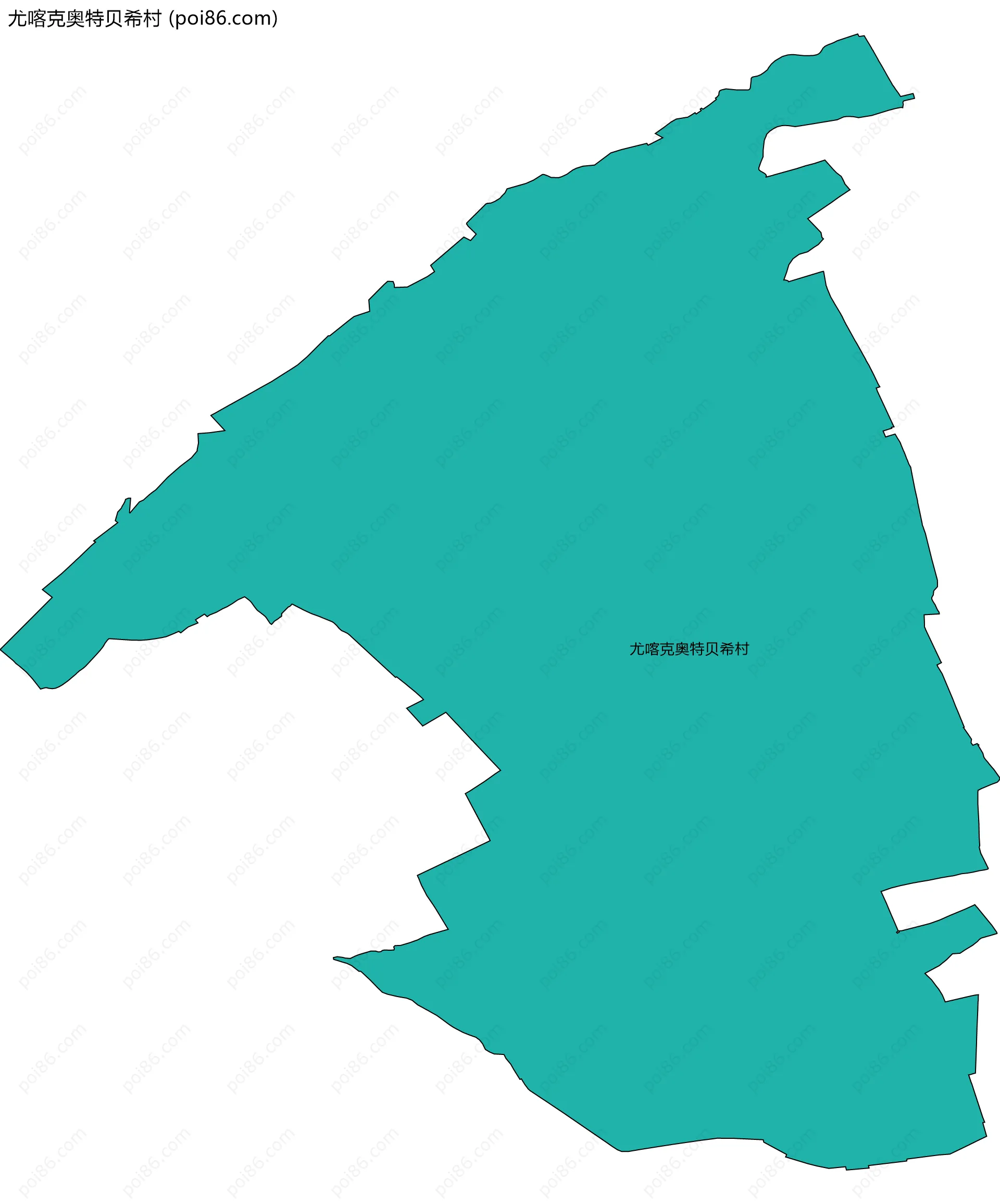 尤喀克奥特贝希村边界地图