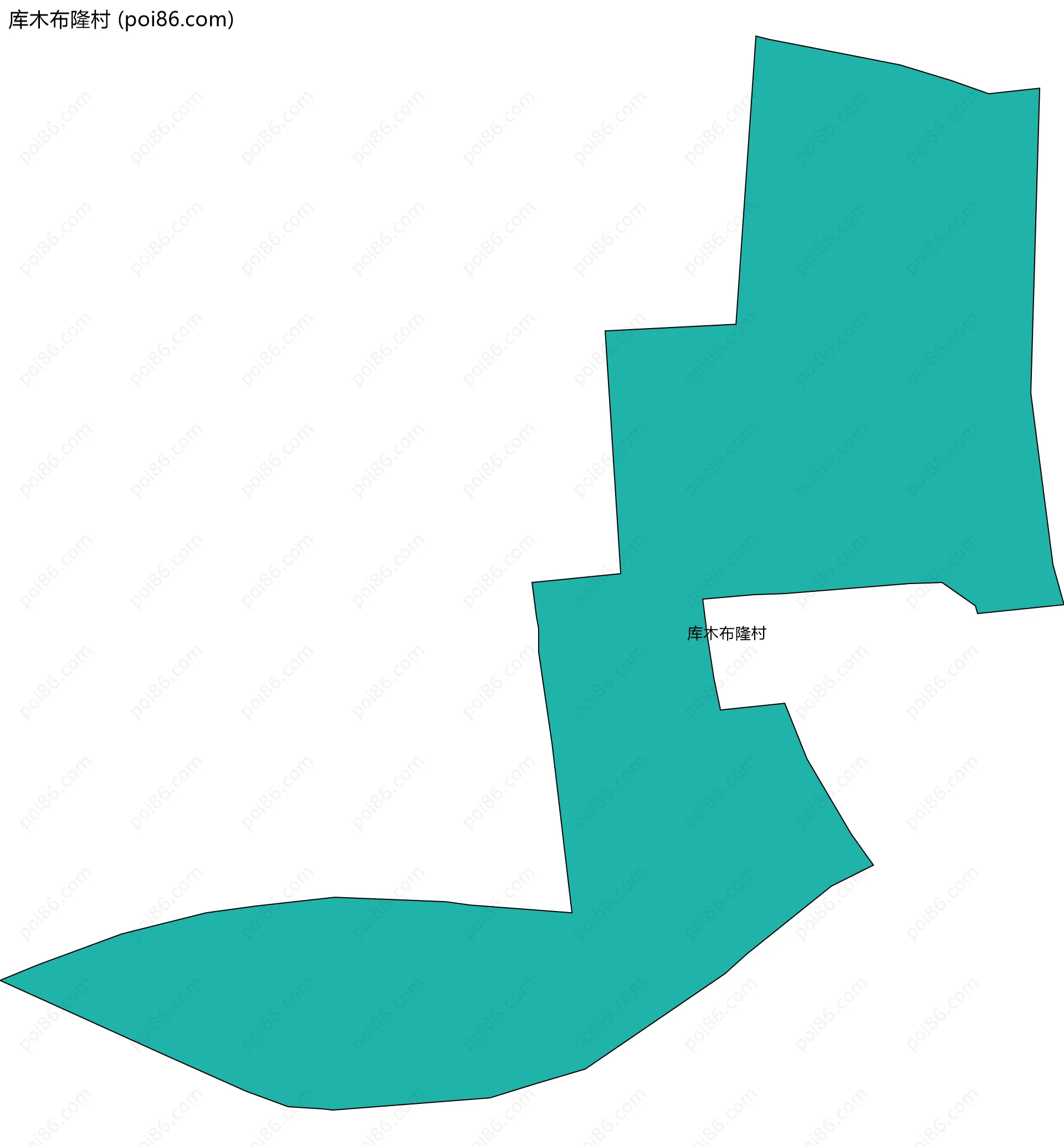 库木布隆村边界地图