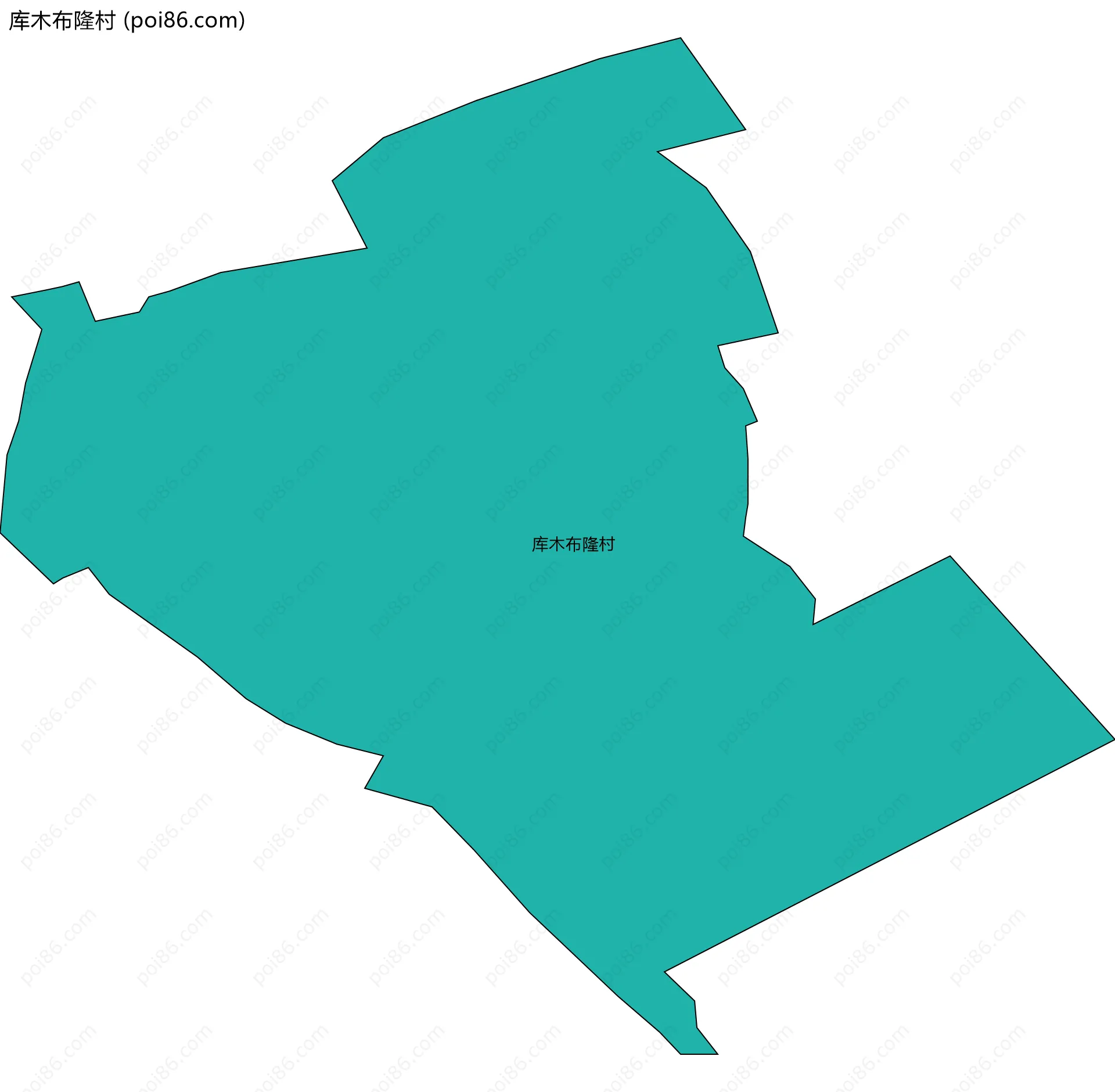 库木布隆村边界地图