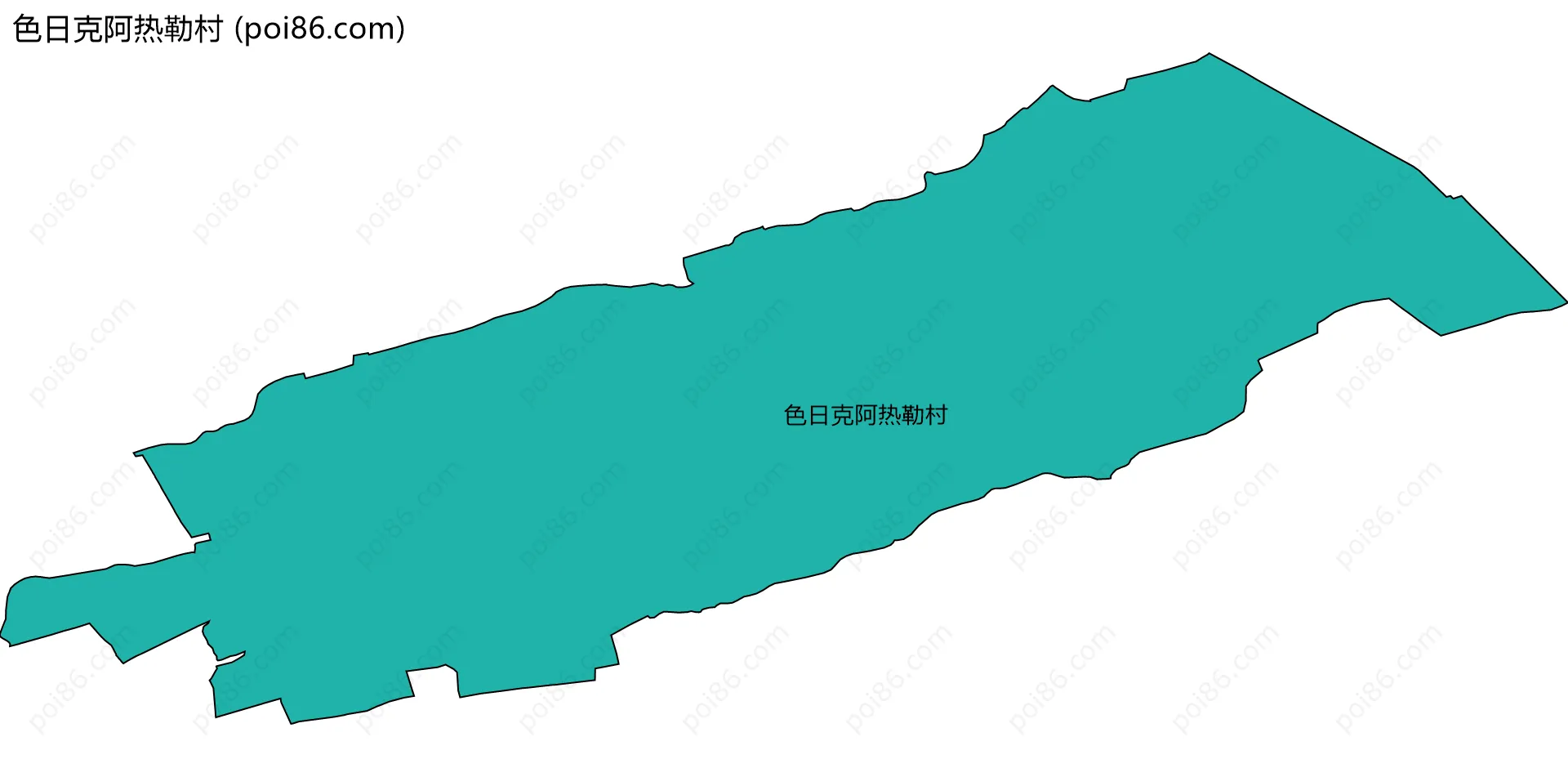 色日克阿热勒村边界地图