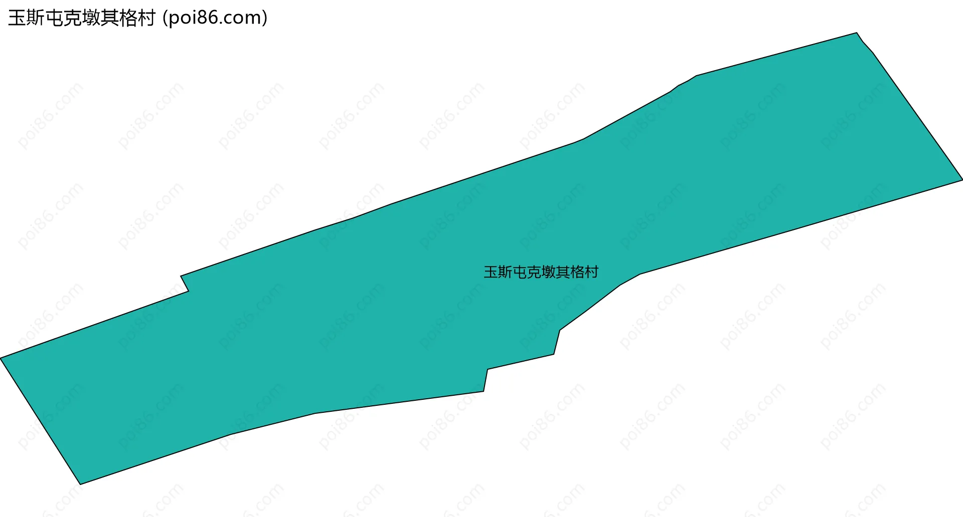 玉斯屯克墩其格村边界地图
