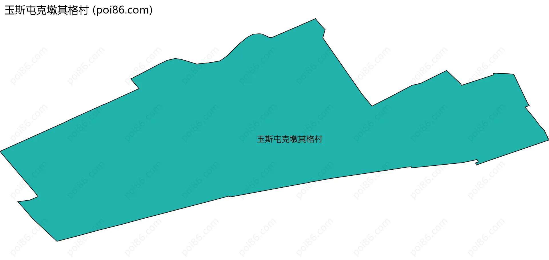 玉斯屯克墩其格村边界地图