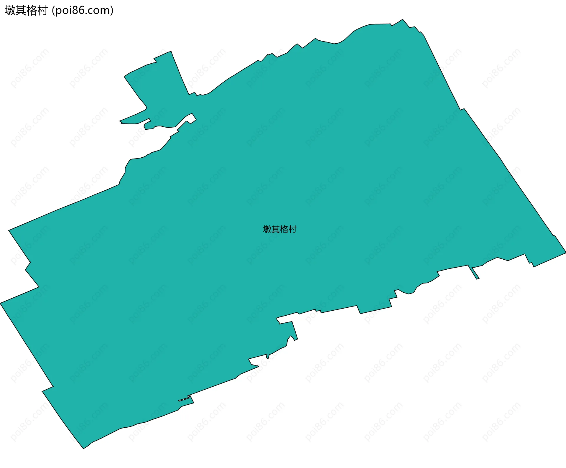 墩其格村边界地图