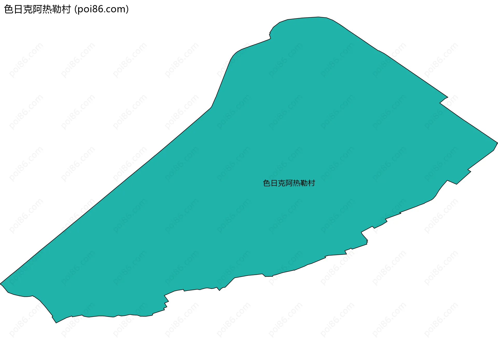 色日克阿热勒村边界地图
