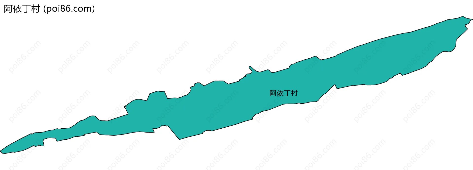 阿依丁村边界地图