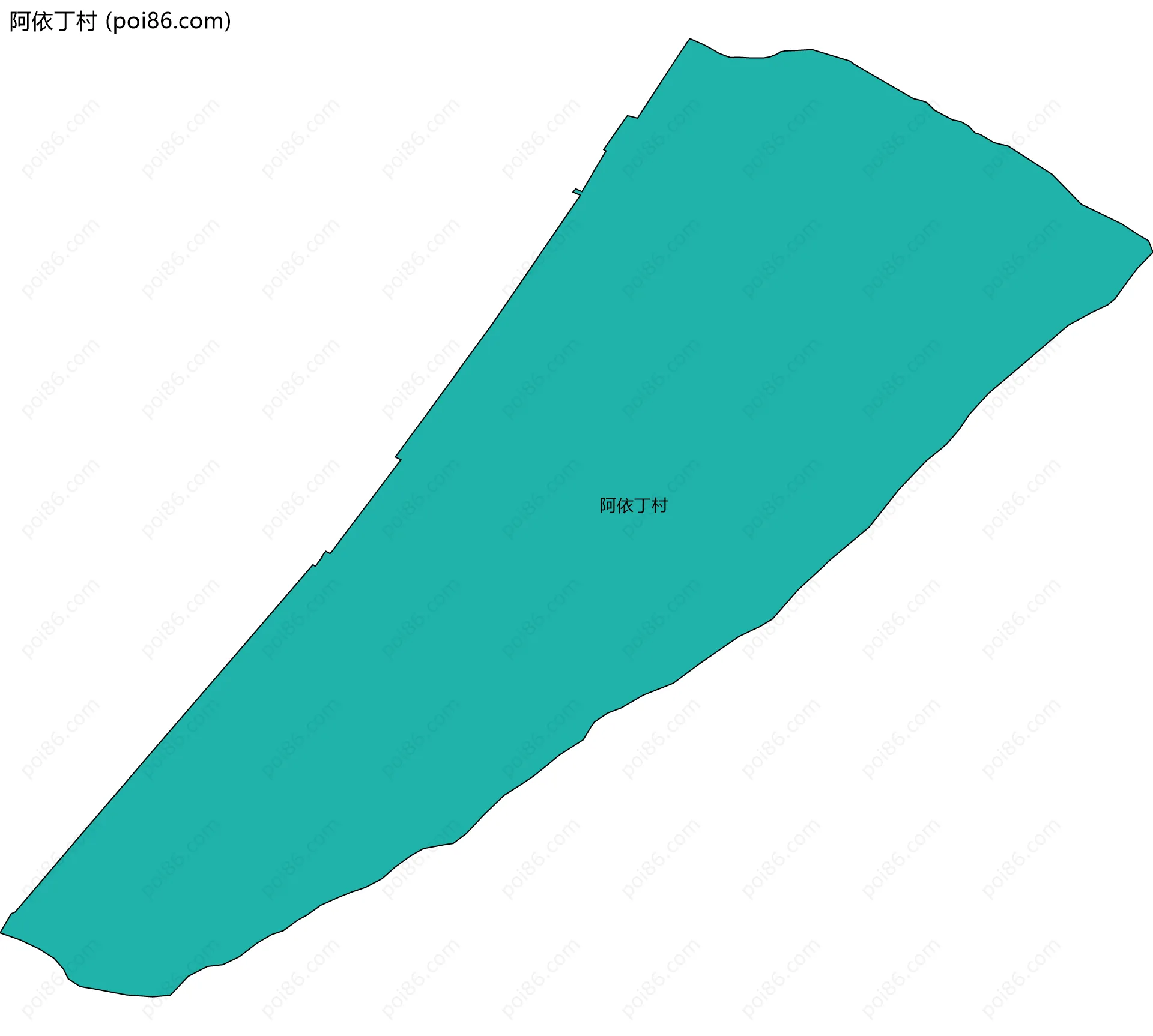 阿依丁村边界地图