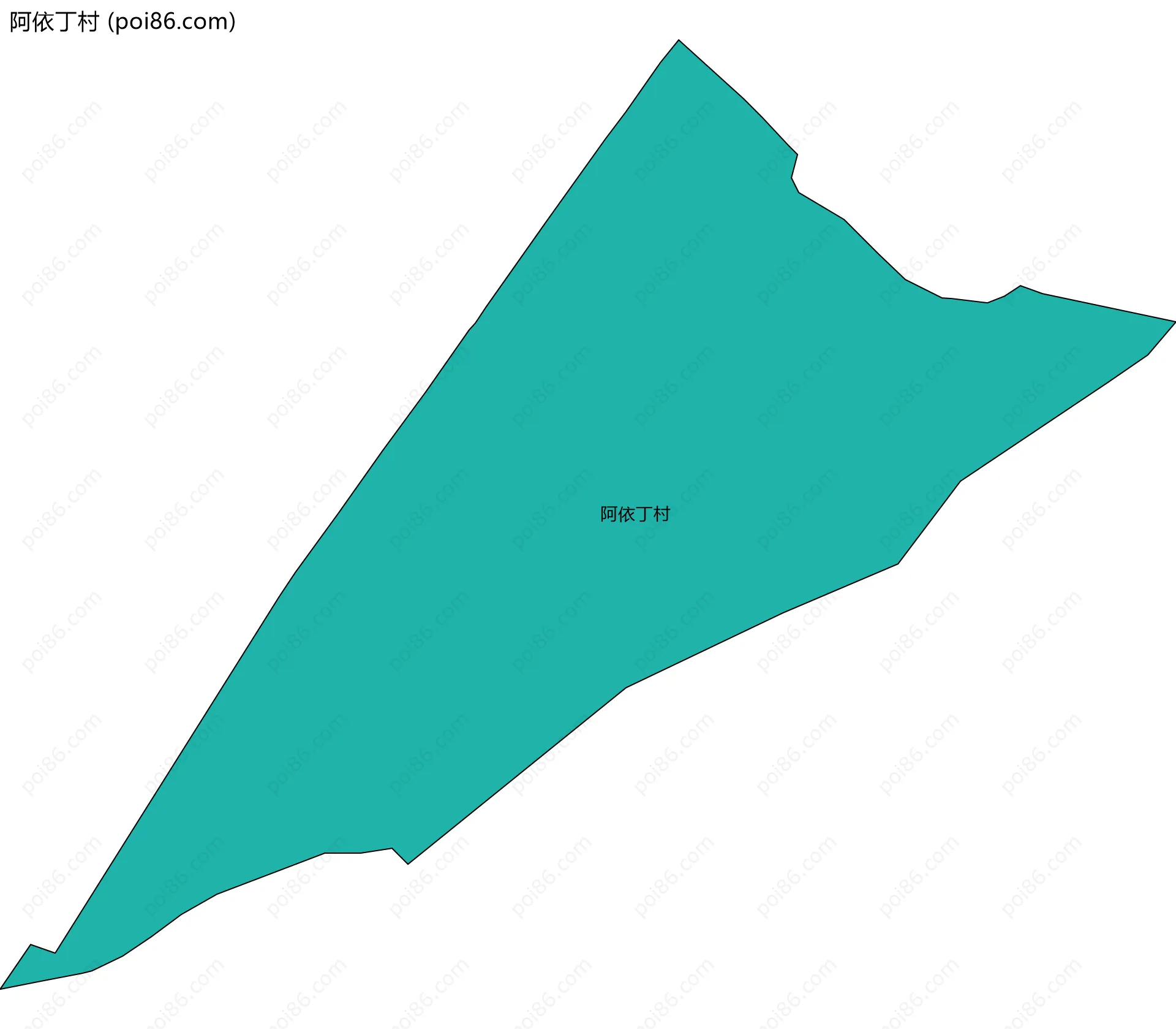 阿依丁村边界地图