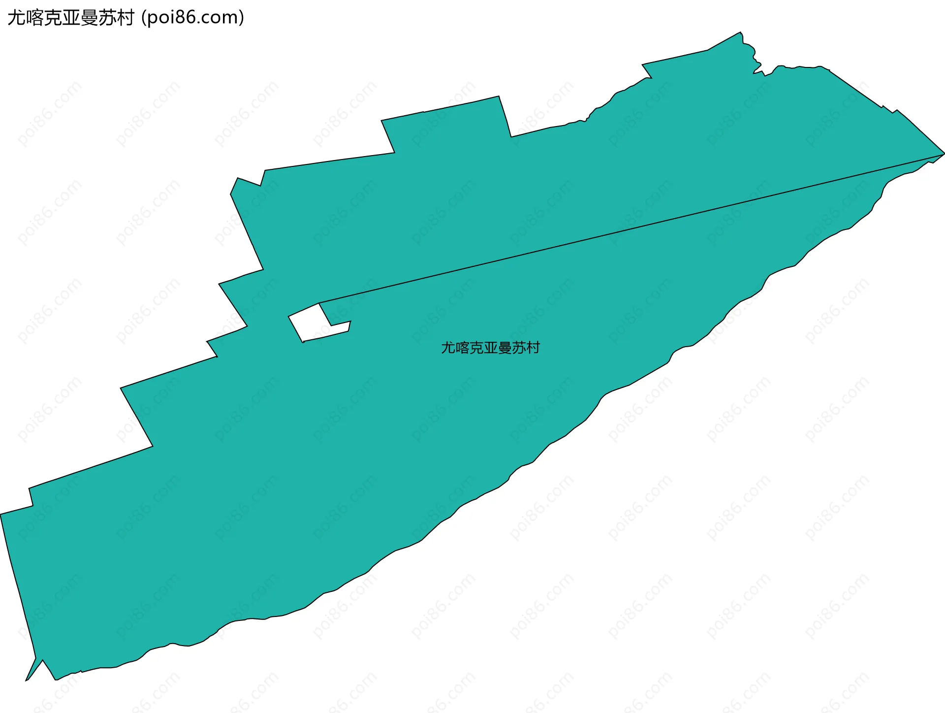 尤喀克亚曼苏村边界地图