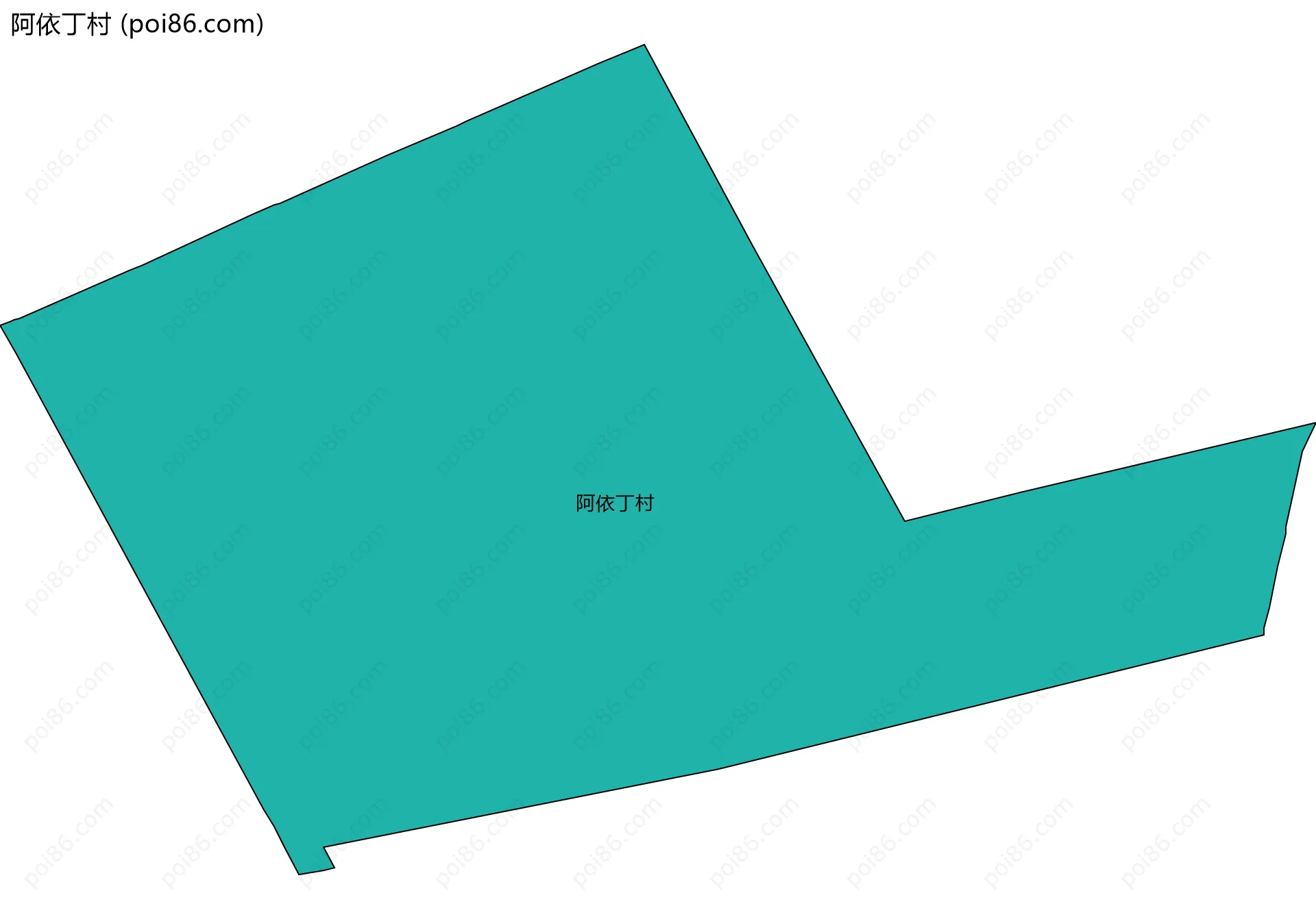 阿依丁村边界地图
