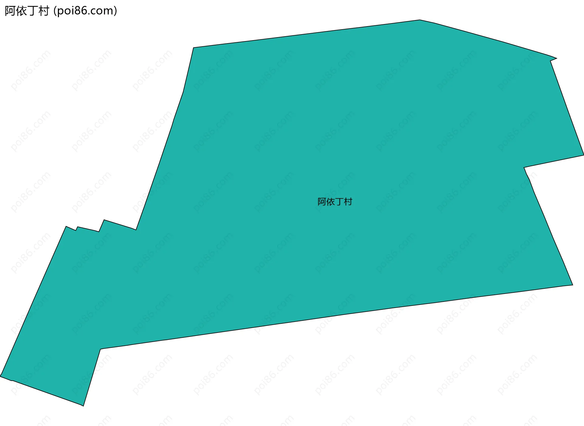 阿依丁村边界地图