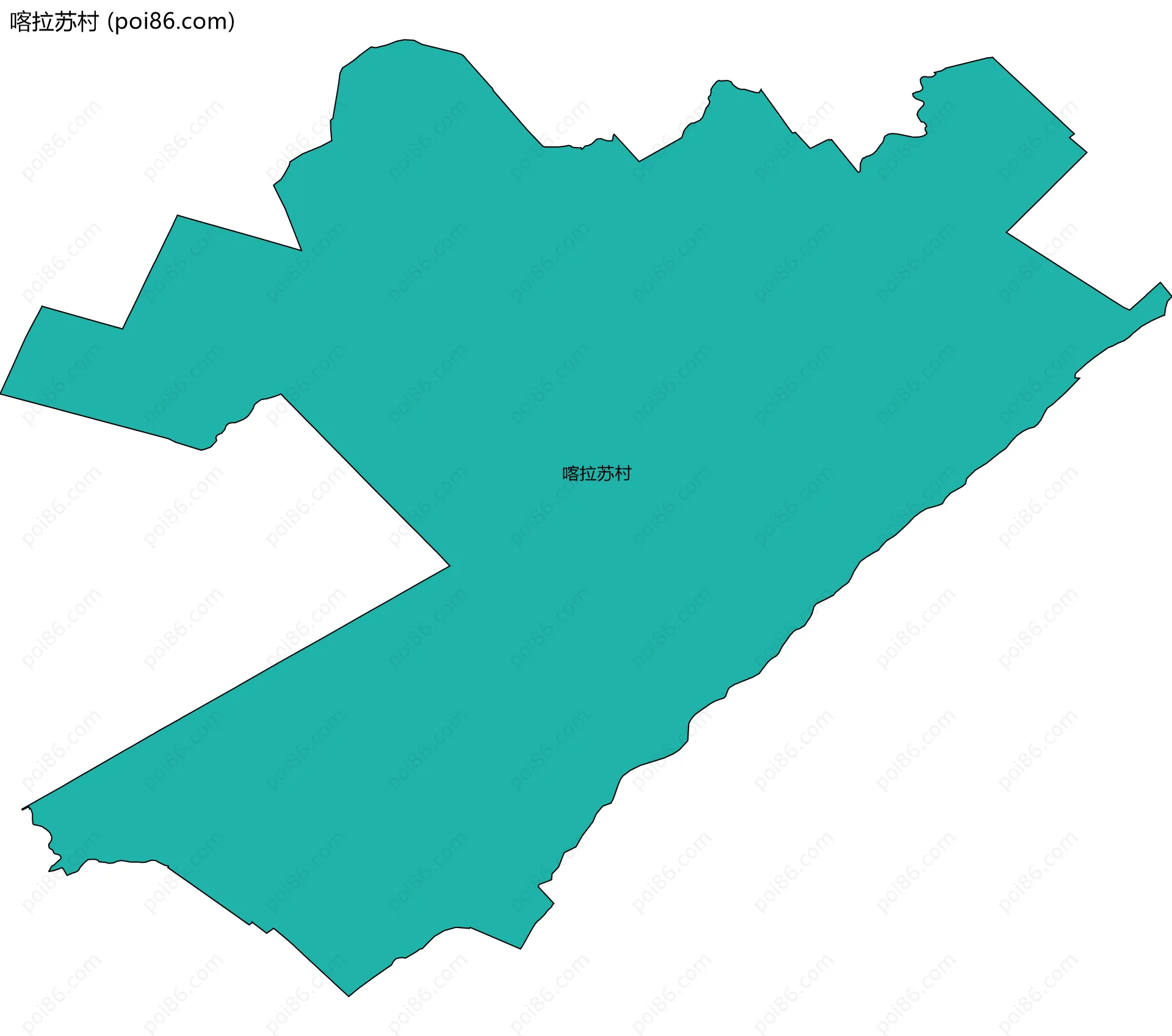 喀拉苏村边界地图