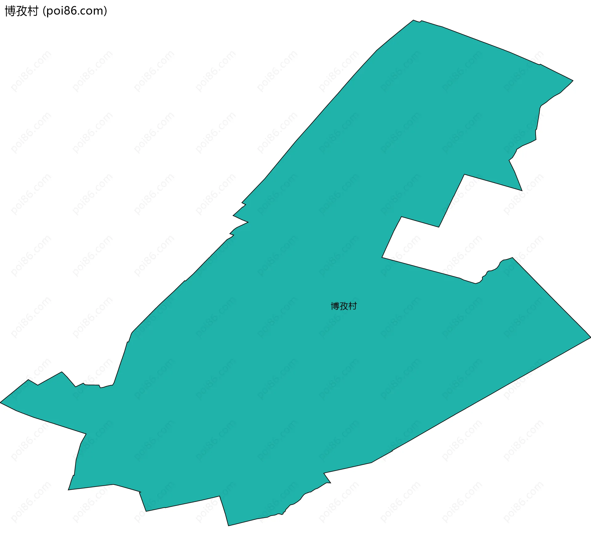 博孜村边界地图