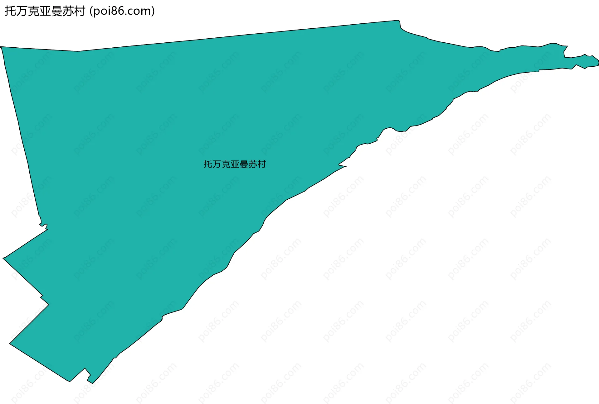 托万克亚曼苏村边界地图
