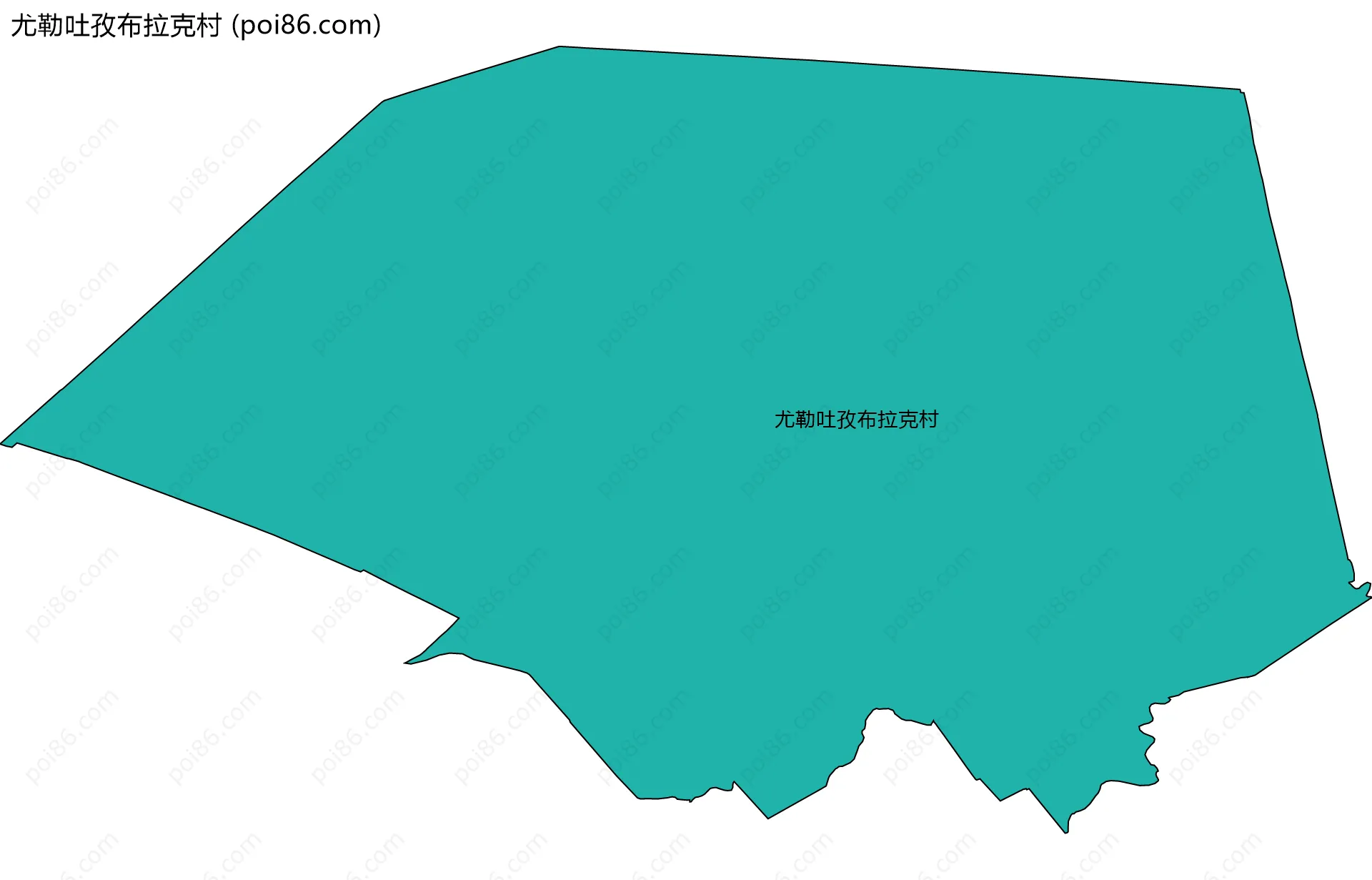 尤勒吐孜布拉克村边界地图