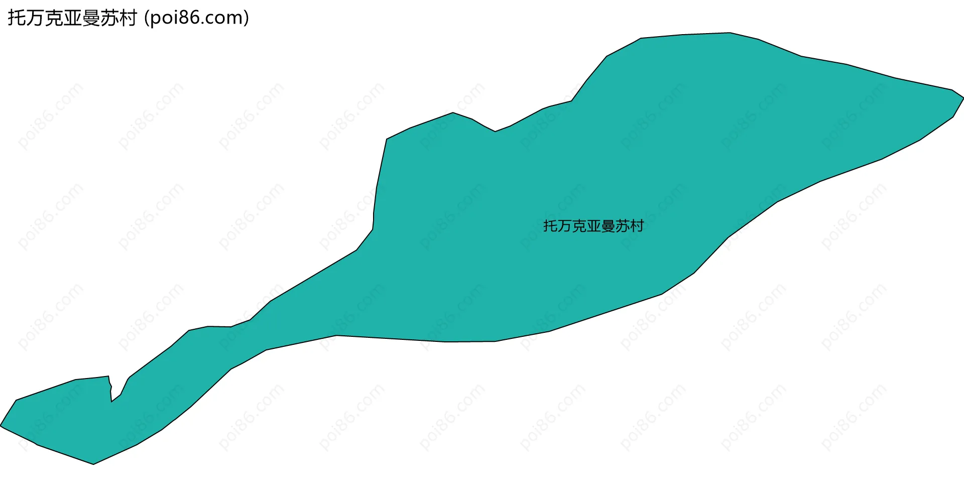 托万克亚曼苏村边界地图