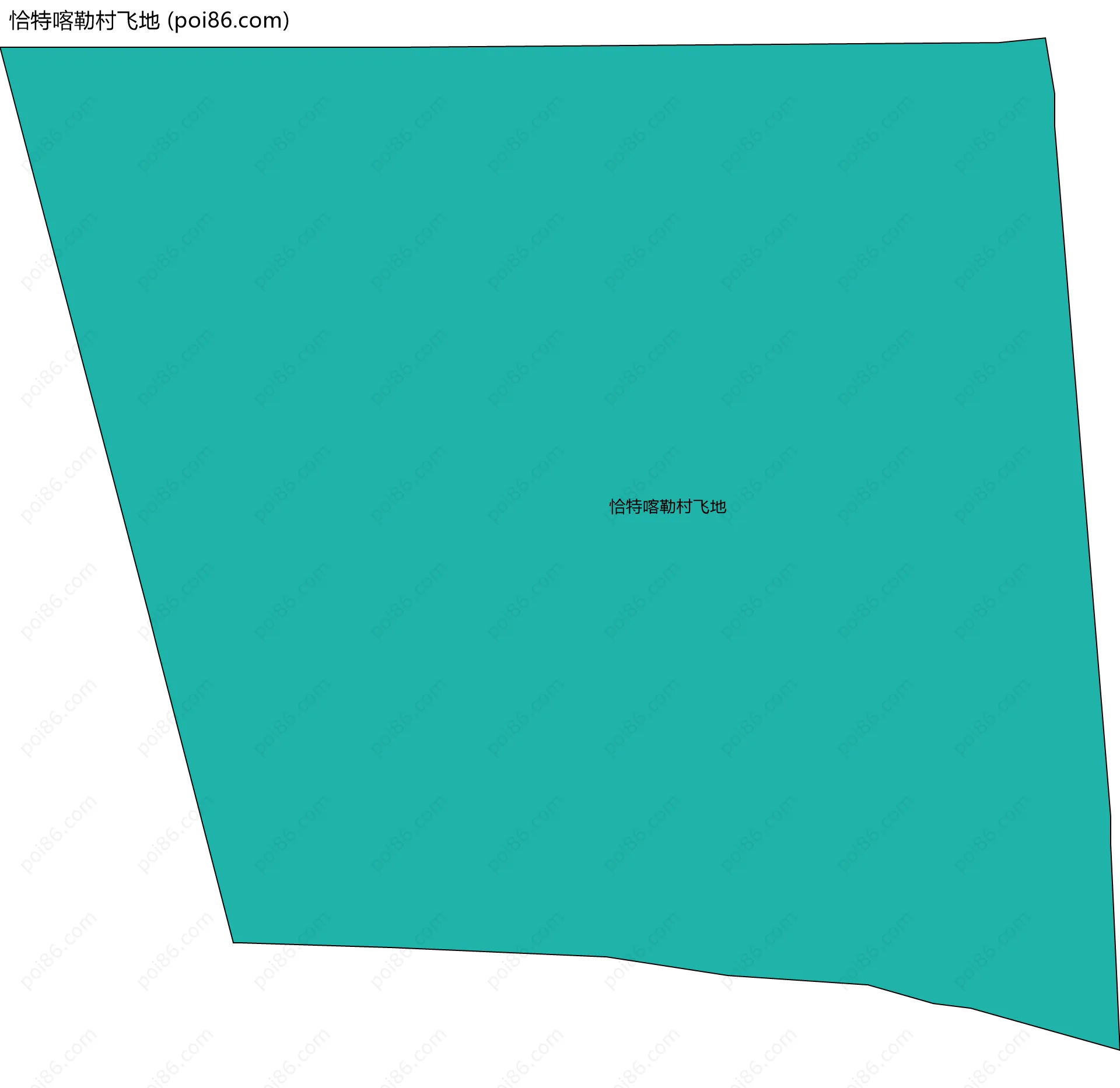 恰特喀勒村飞地边界地图