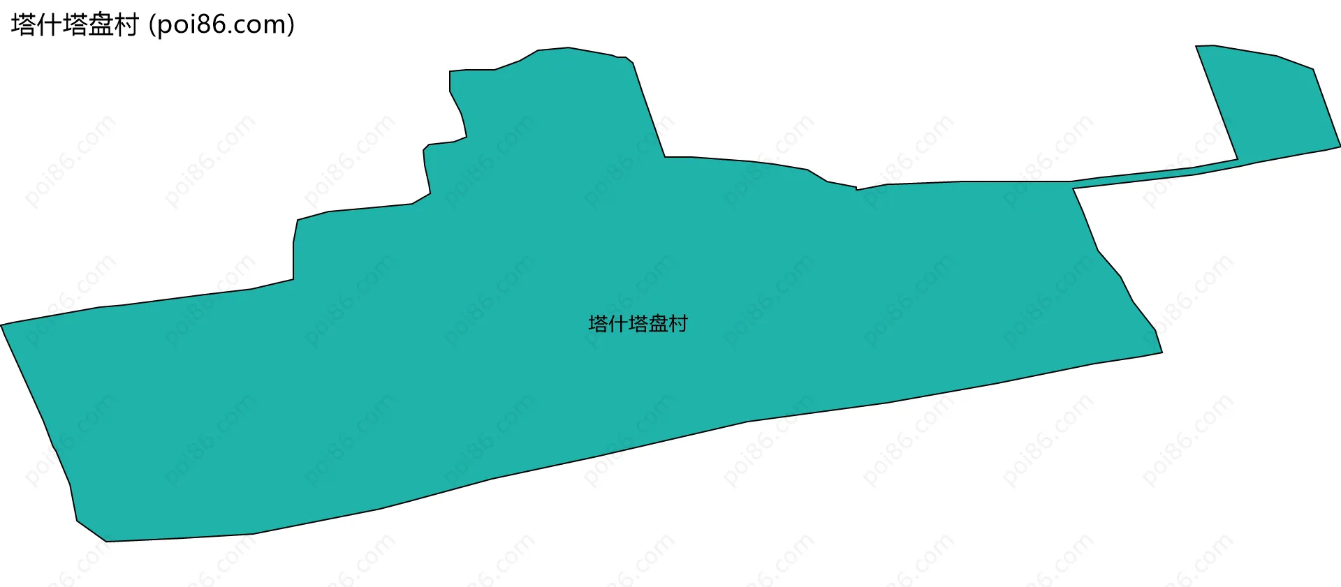 塔什塔盘村边界地图