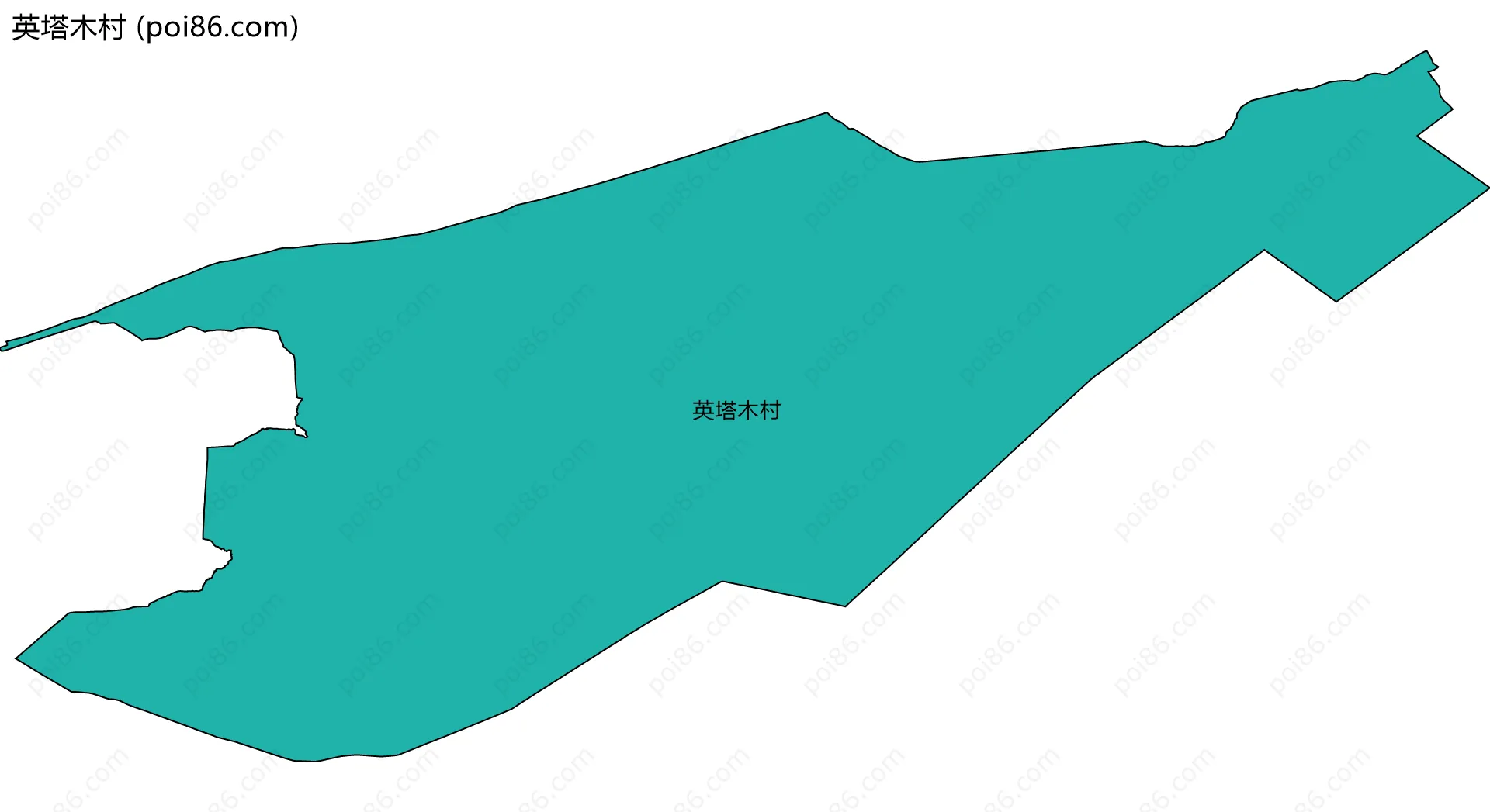 英塔木村边界地图