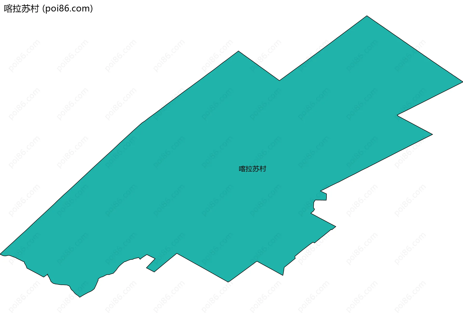 喀拉苏村边界地图