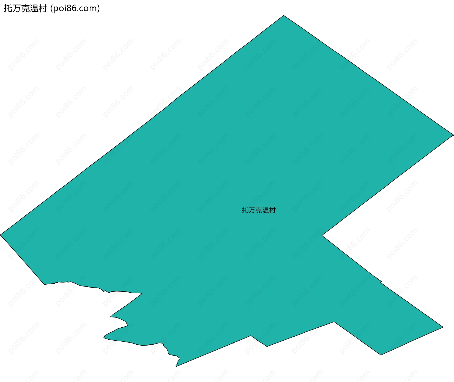 托万克温村边界地图