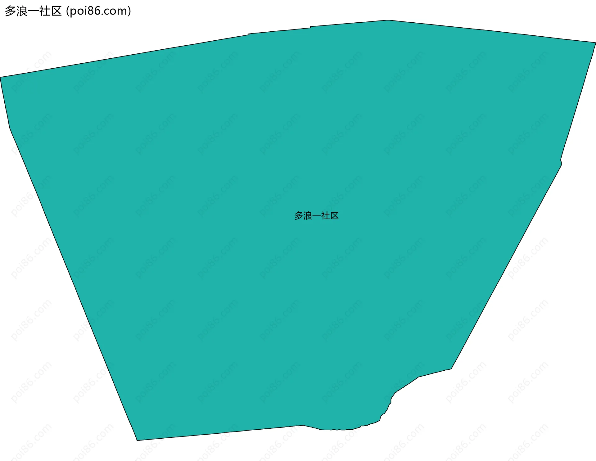 多浪一社区边界地图