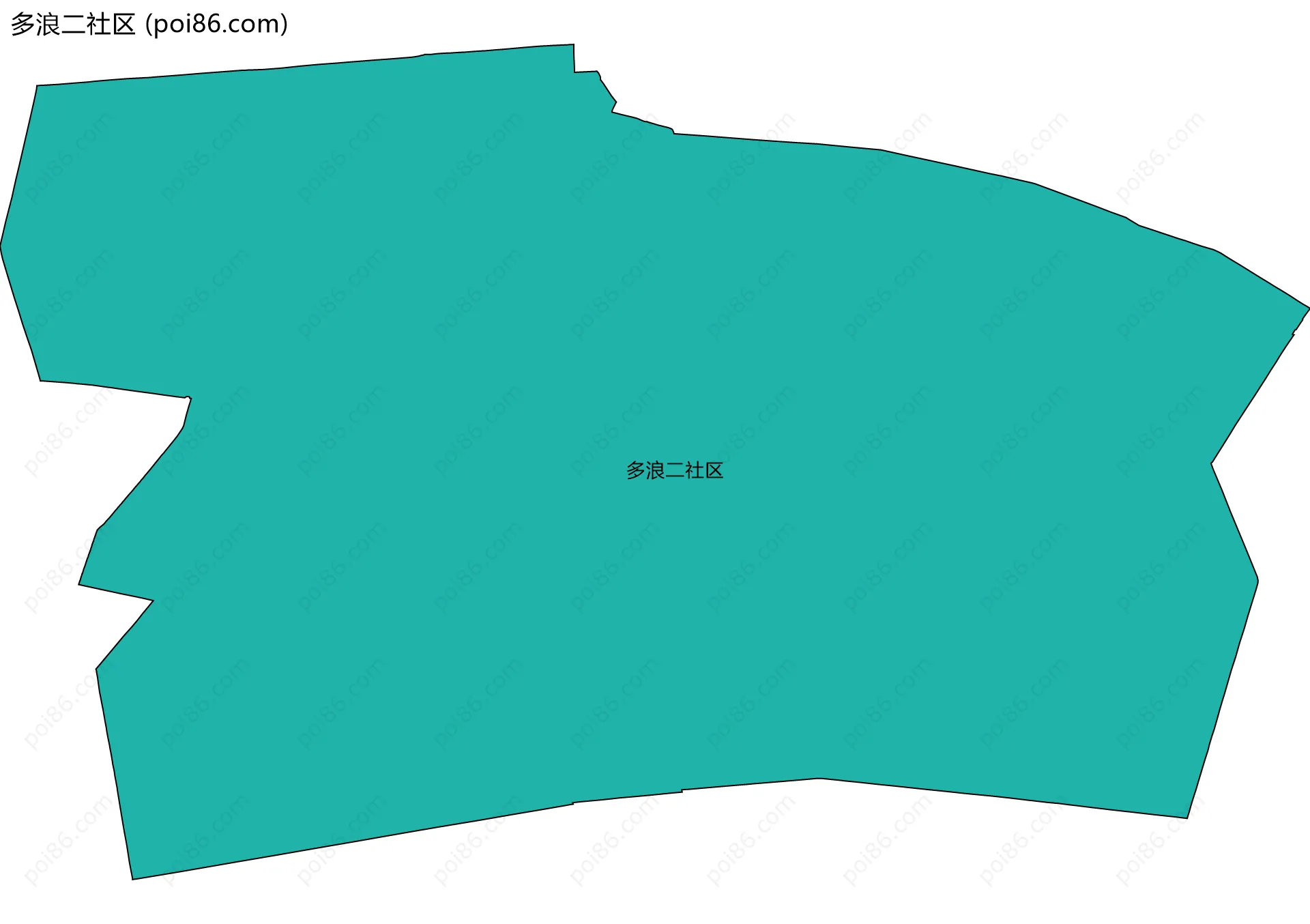 多浪二社区边界地图