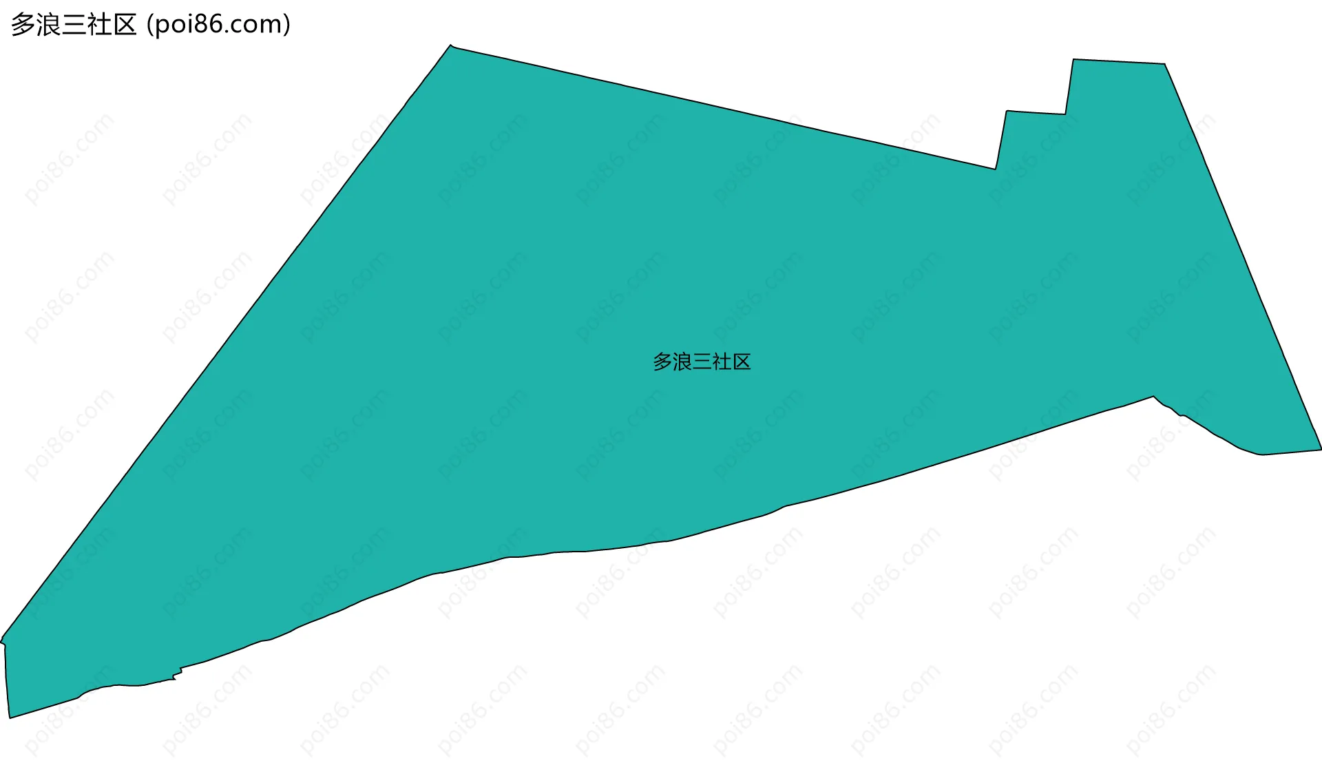 多浪三社区边界地图