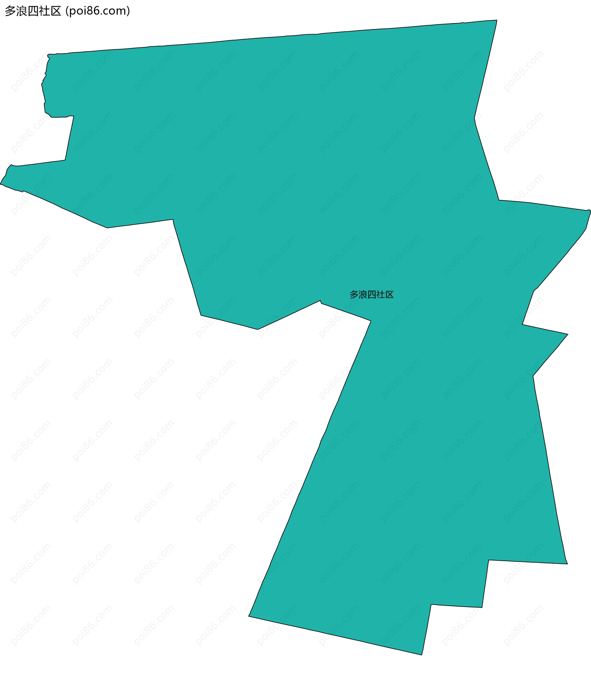 多浪四社区边界地图