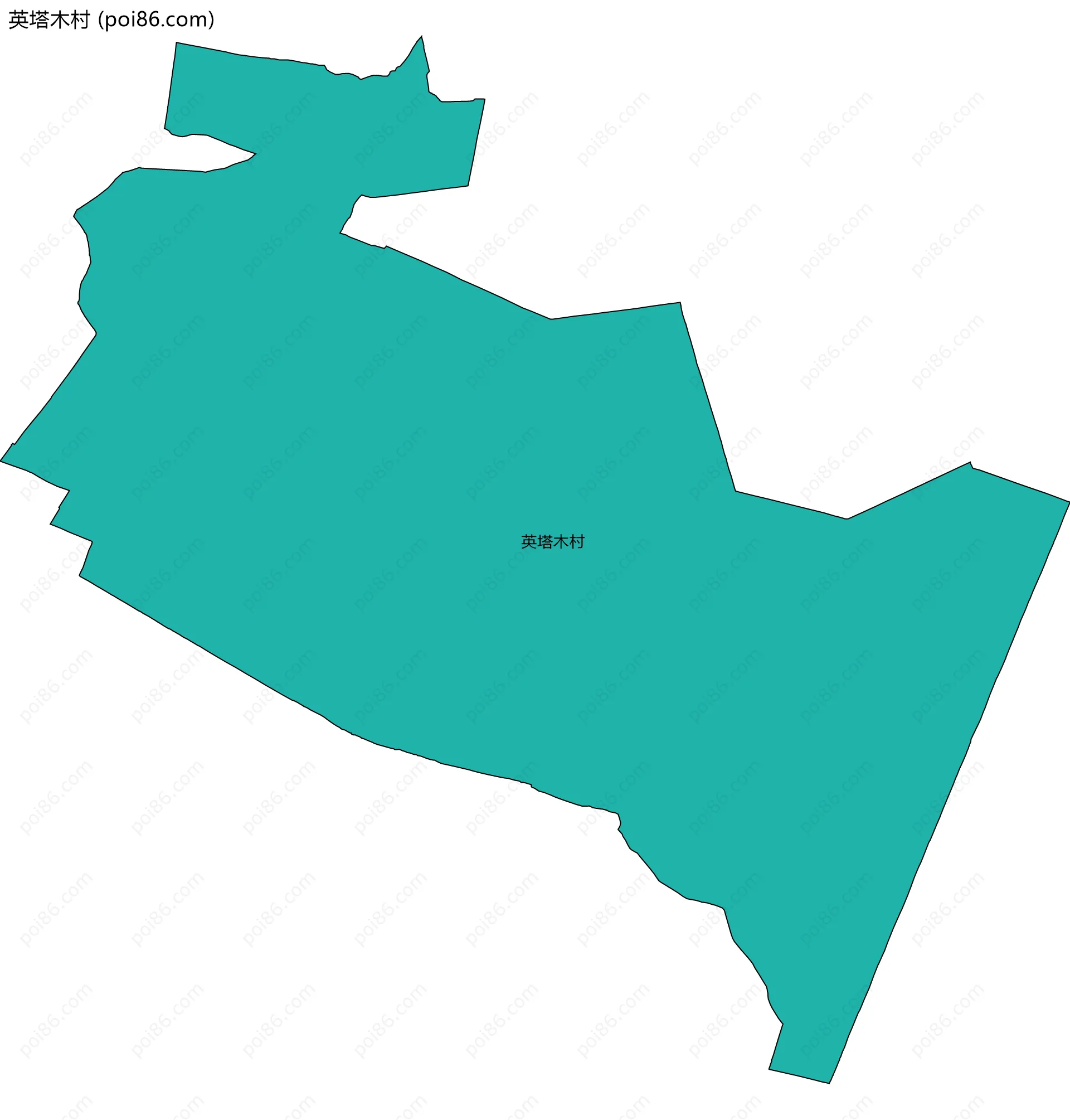 英塔木村边界地图