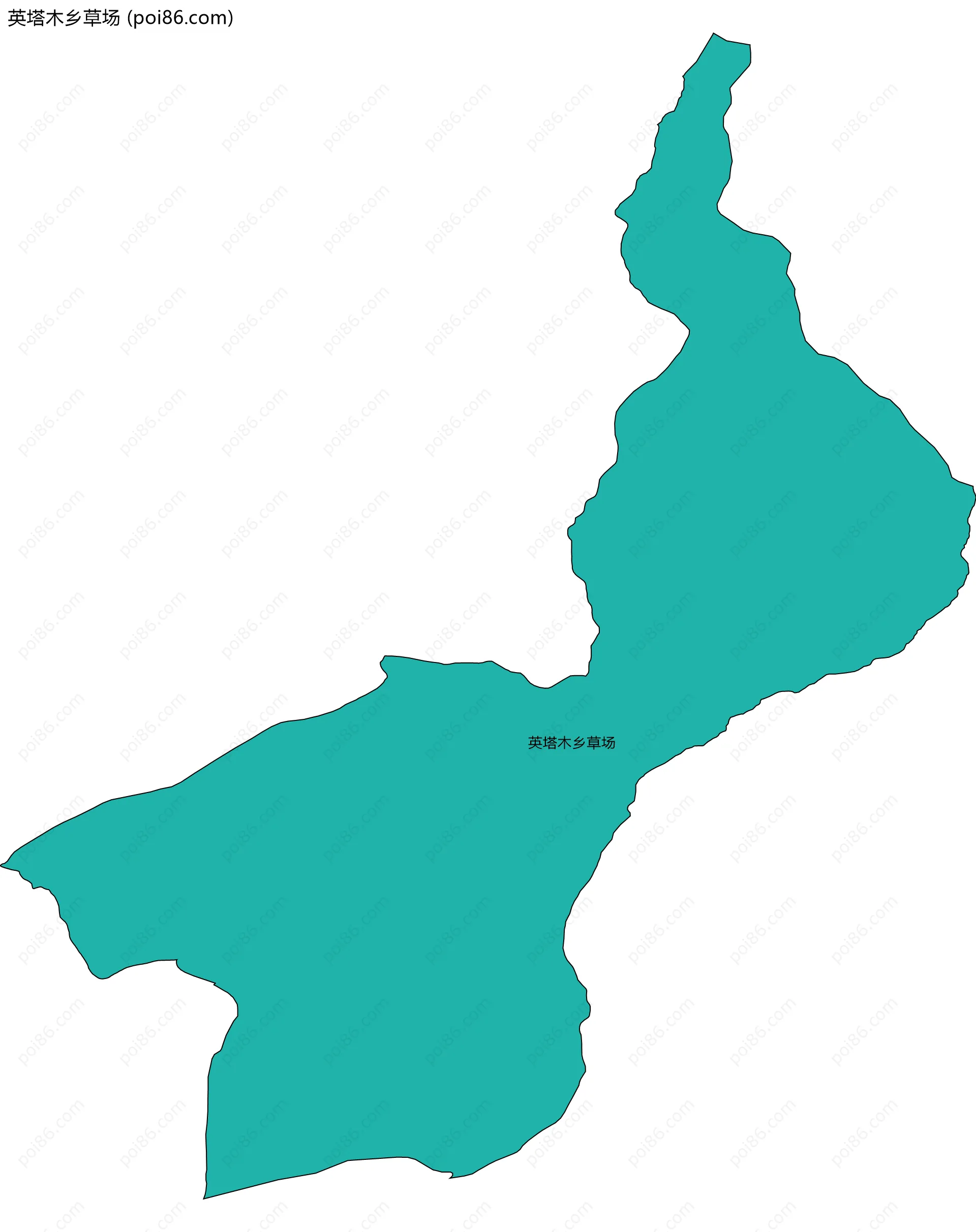 英塔木乡草场边界地图