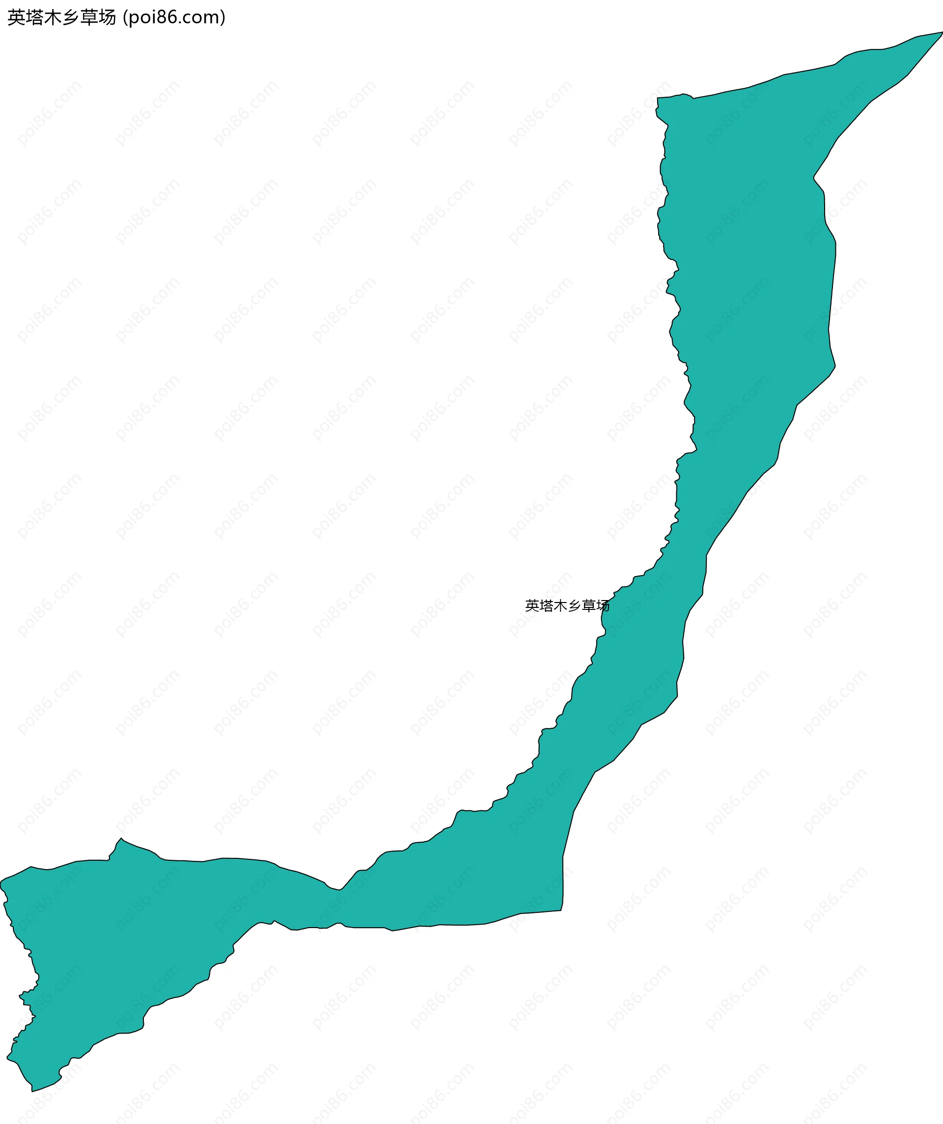 英塔木乡草场边界地图