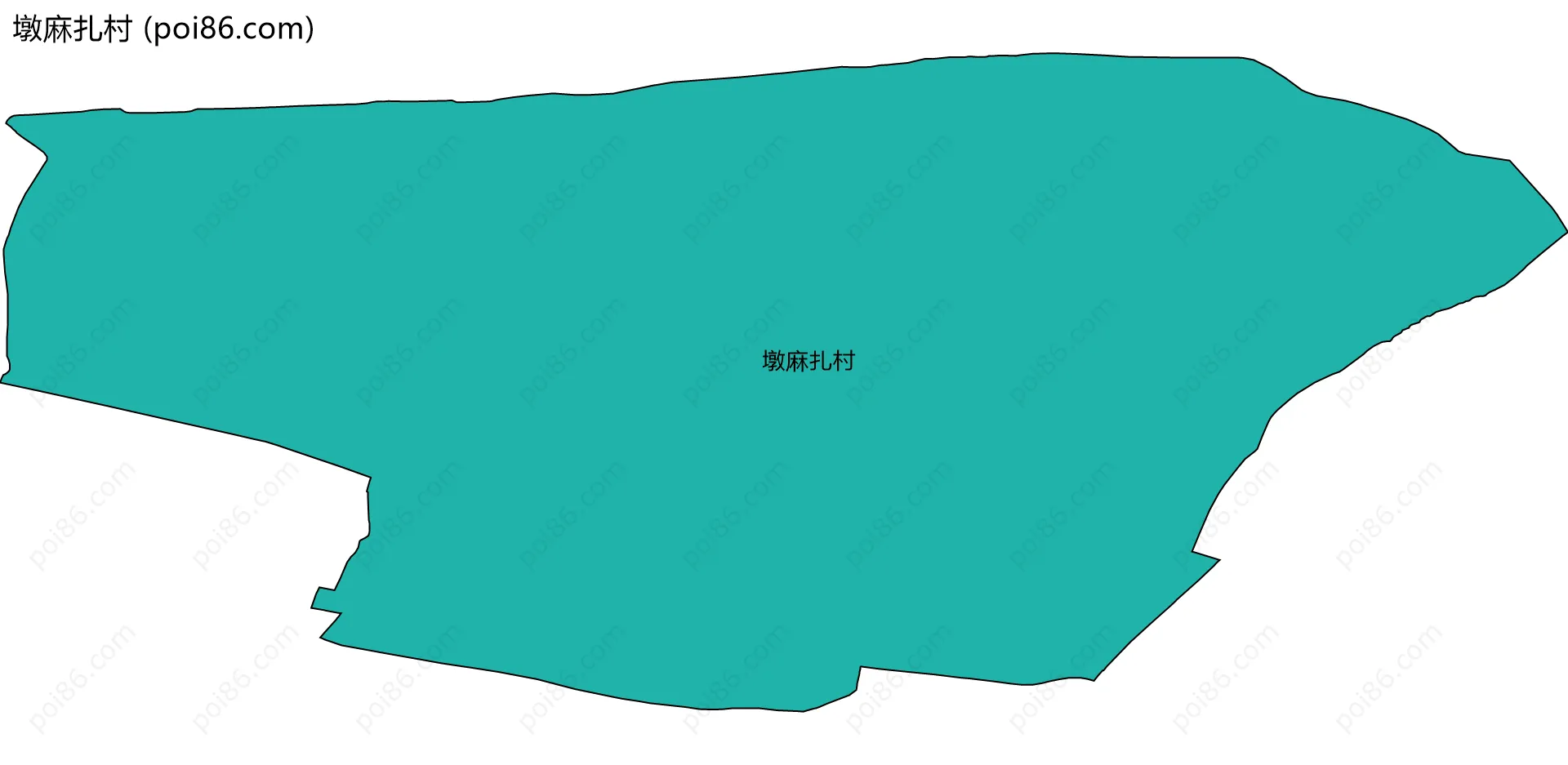 墩麻扎村边界地图