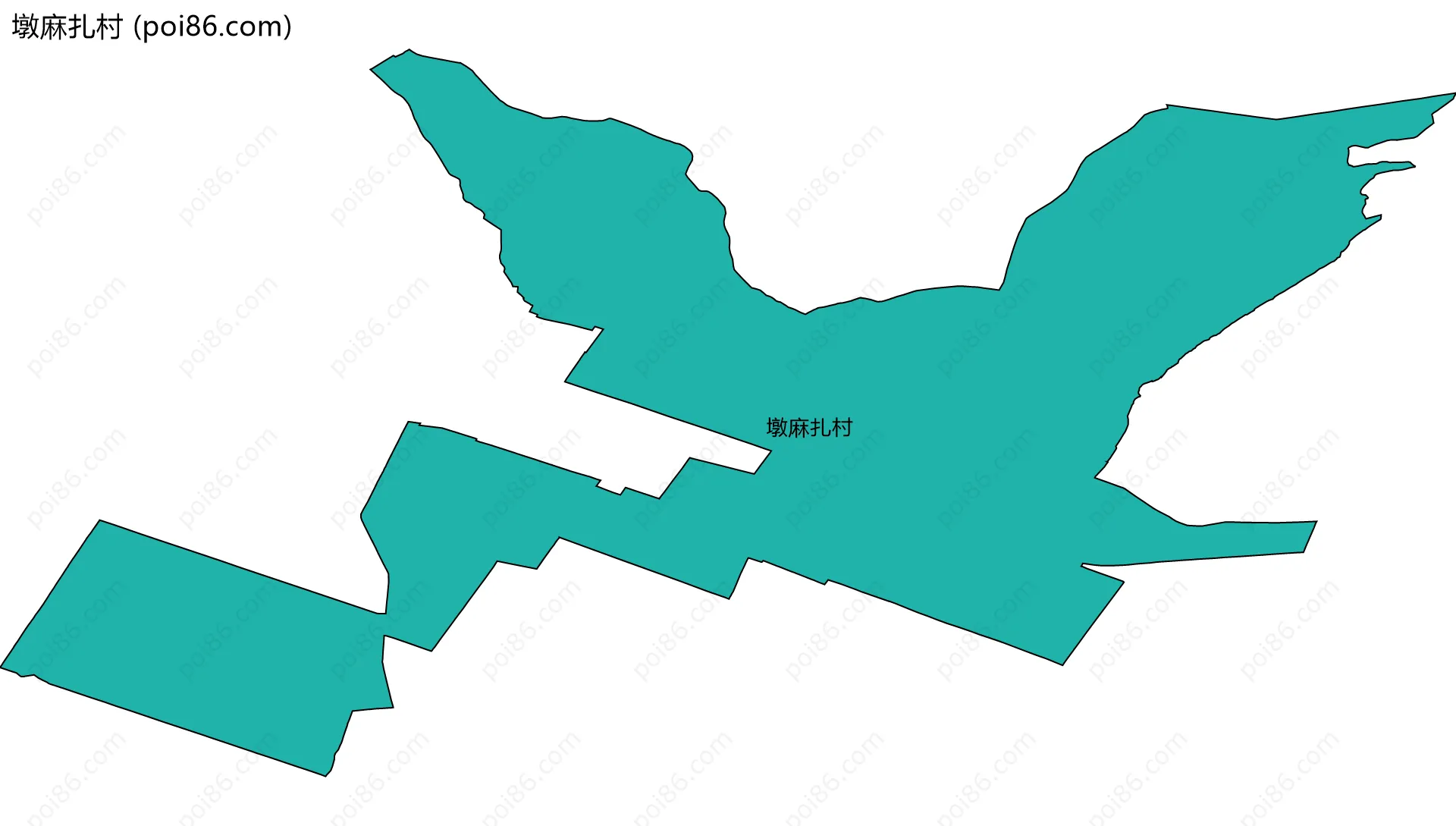 墩麻扎村边界地图