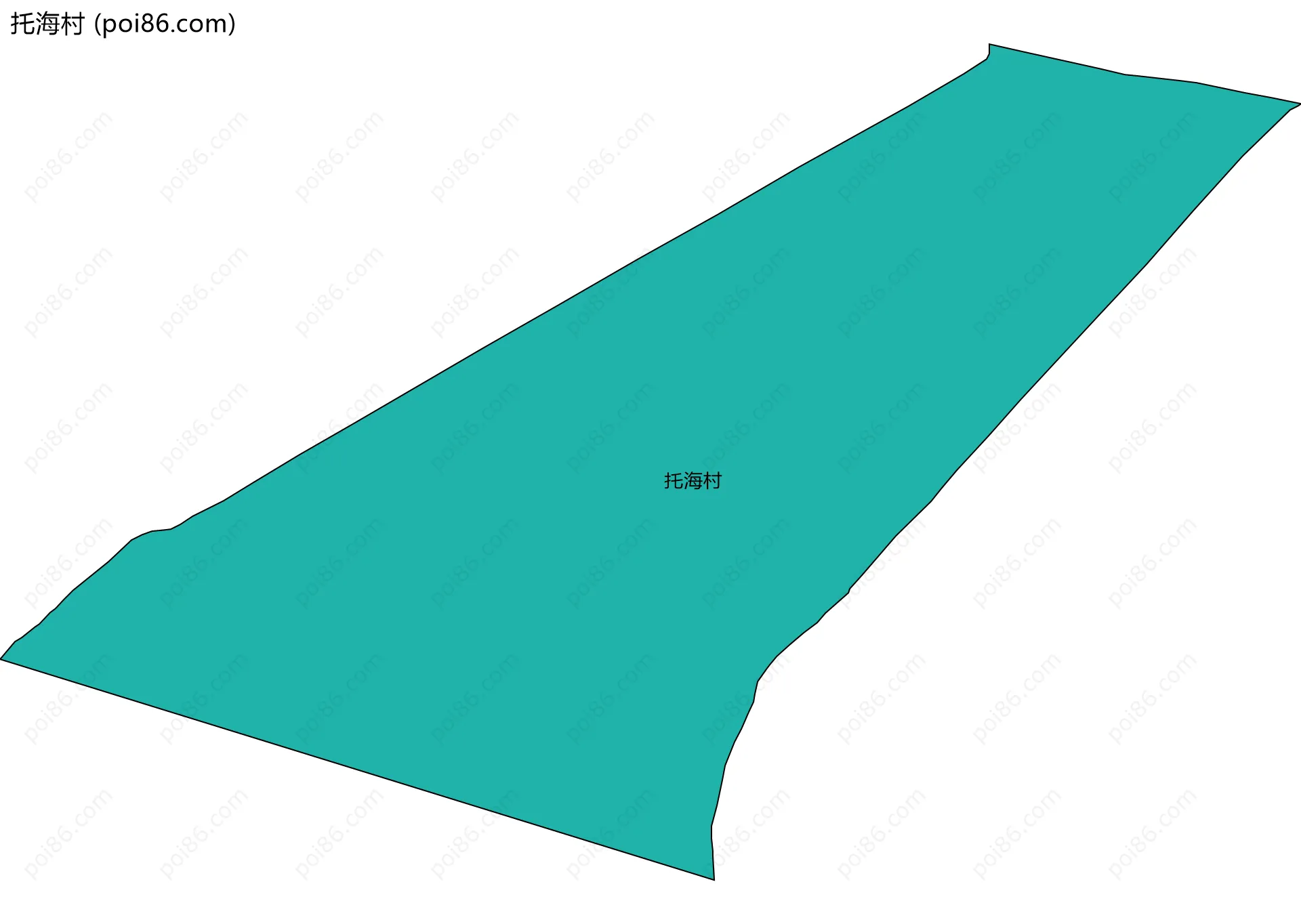 托海村边界地图