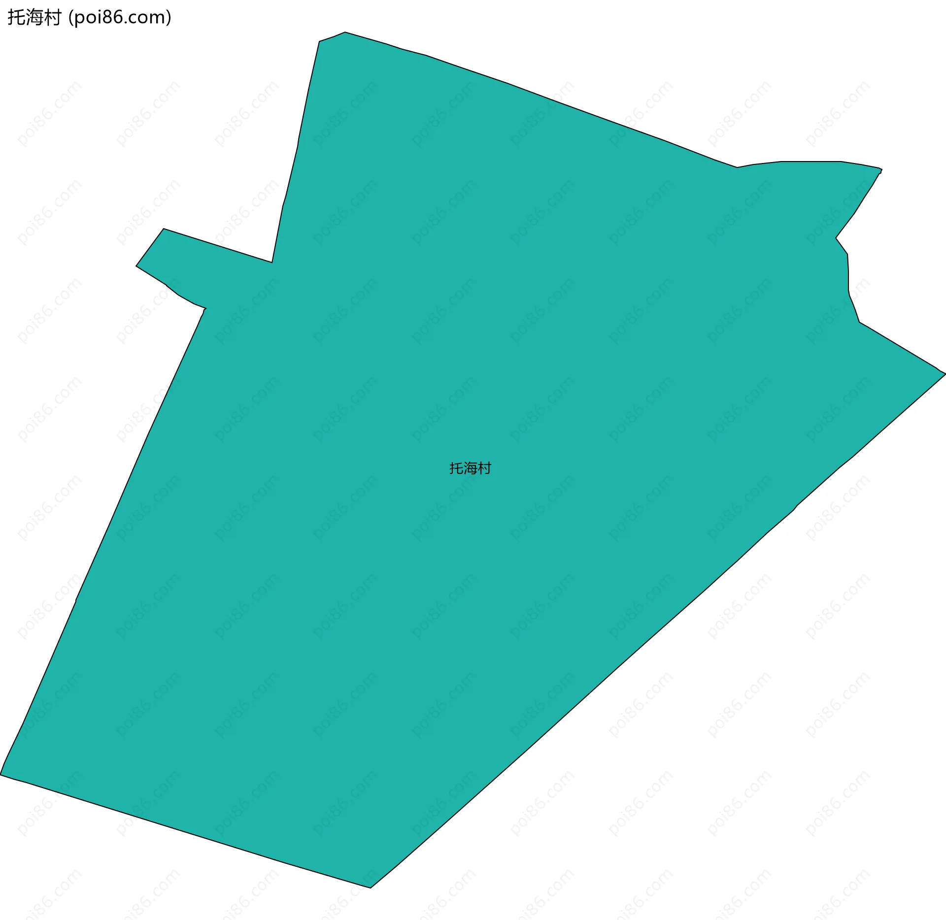 托海村边界地图