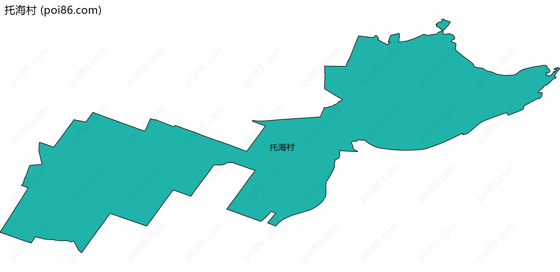 托海村边界地图