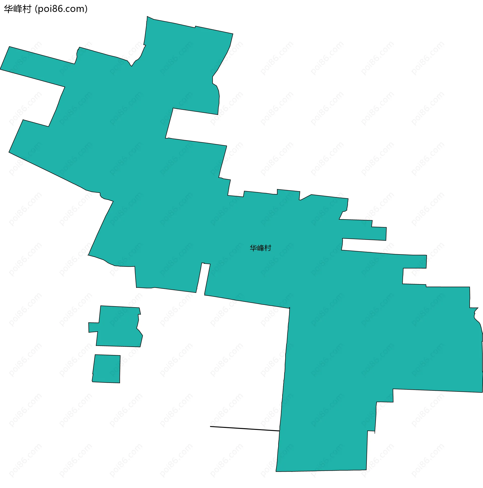华峰村边界地图