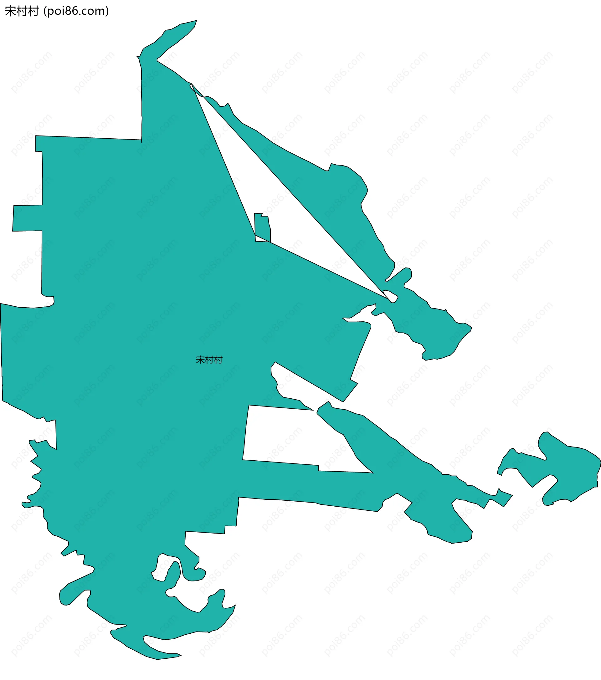 宋村村边界地图