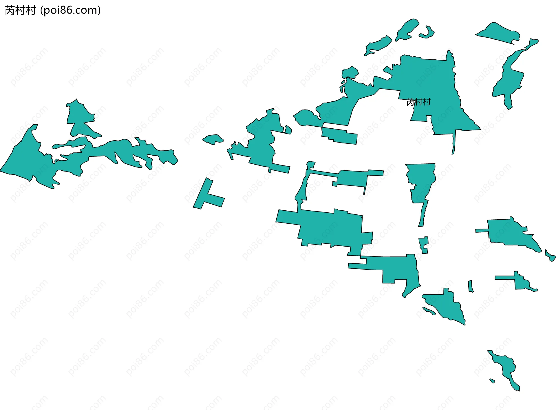 芮村村边界地图