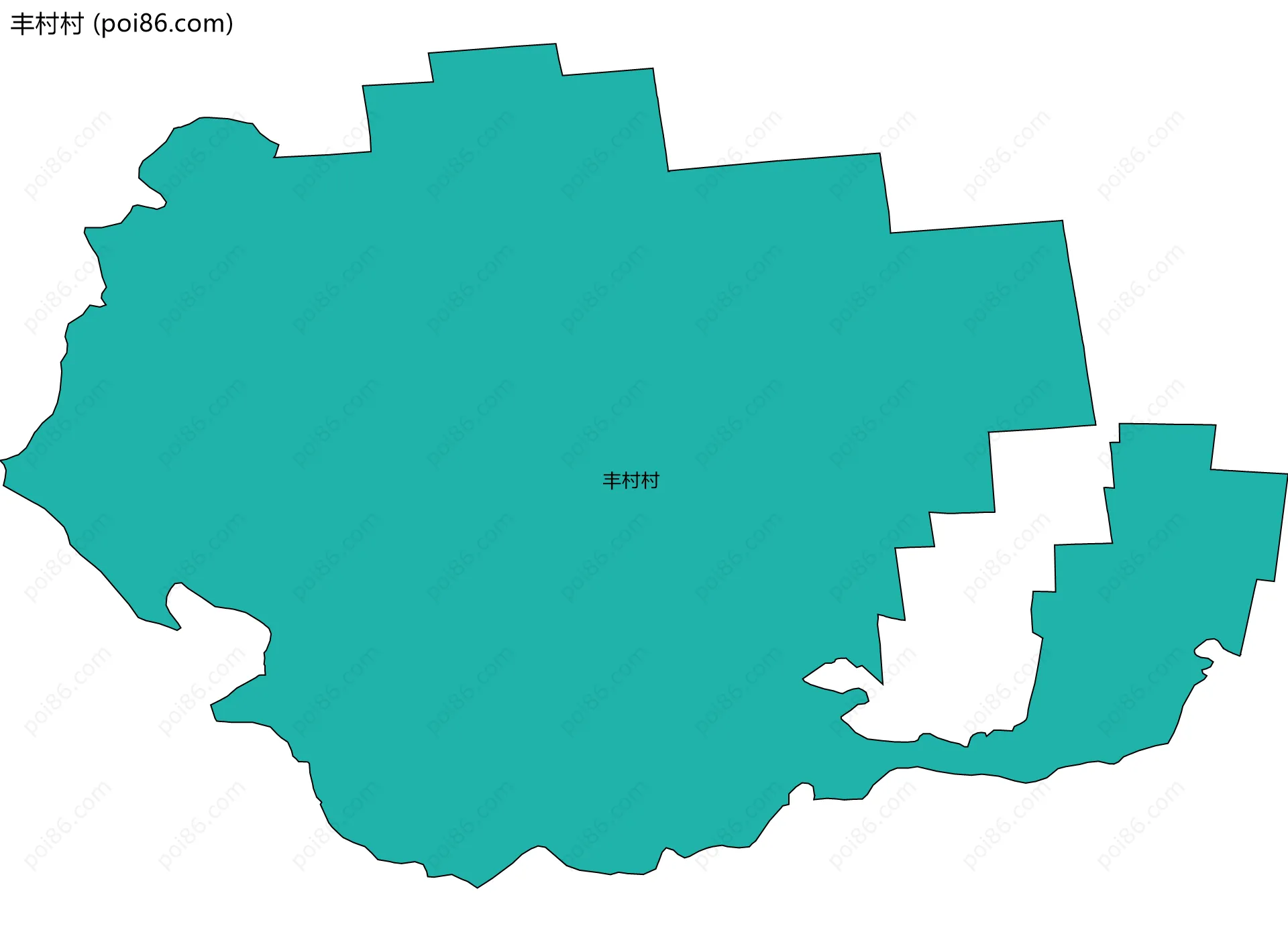 丰村村边界地图