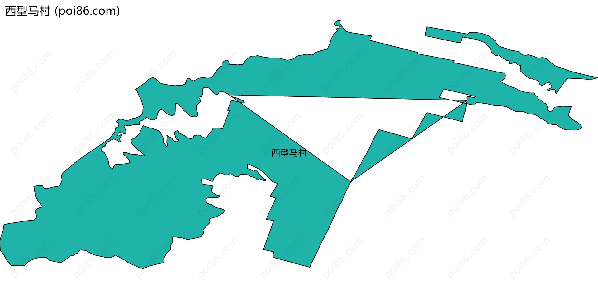 西型马村边界地图