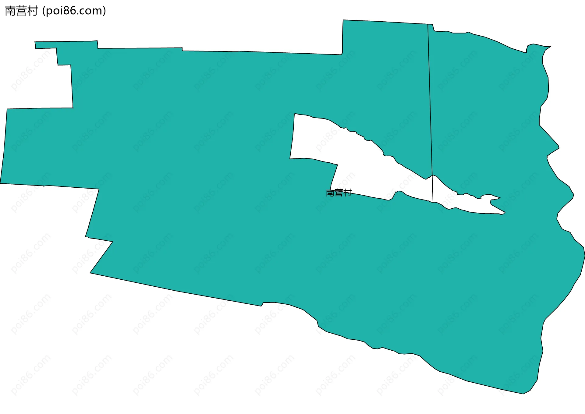 南营村边界地图