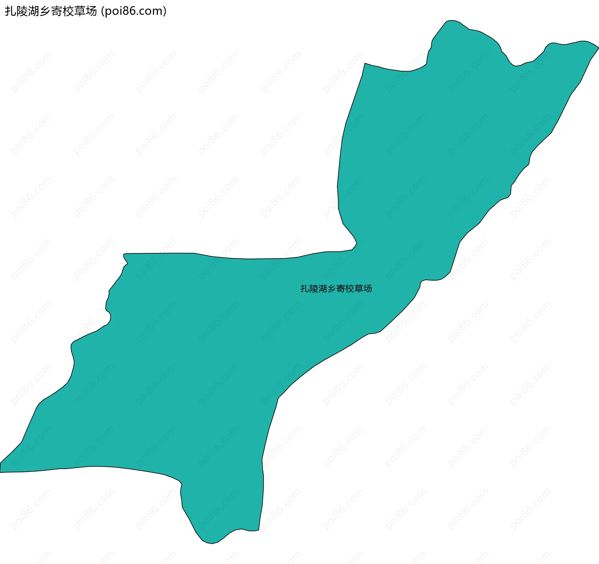 扎陵湖乡寄校草场边界地图